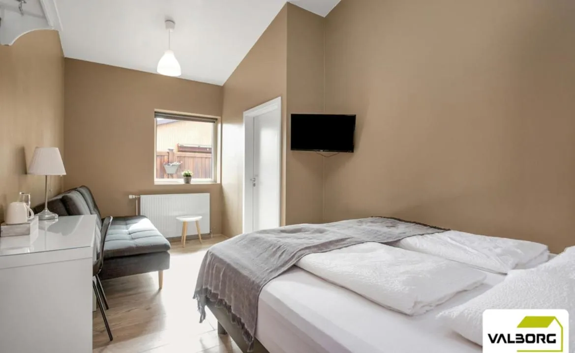 Bed in Reykjadalur Guesthouse