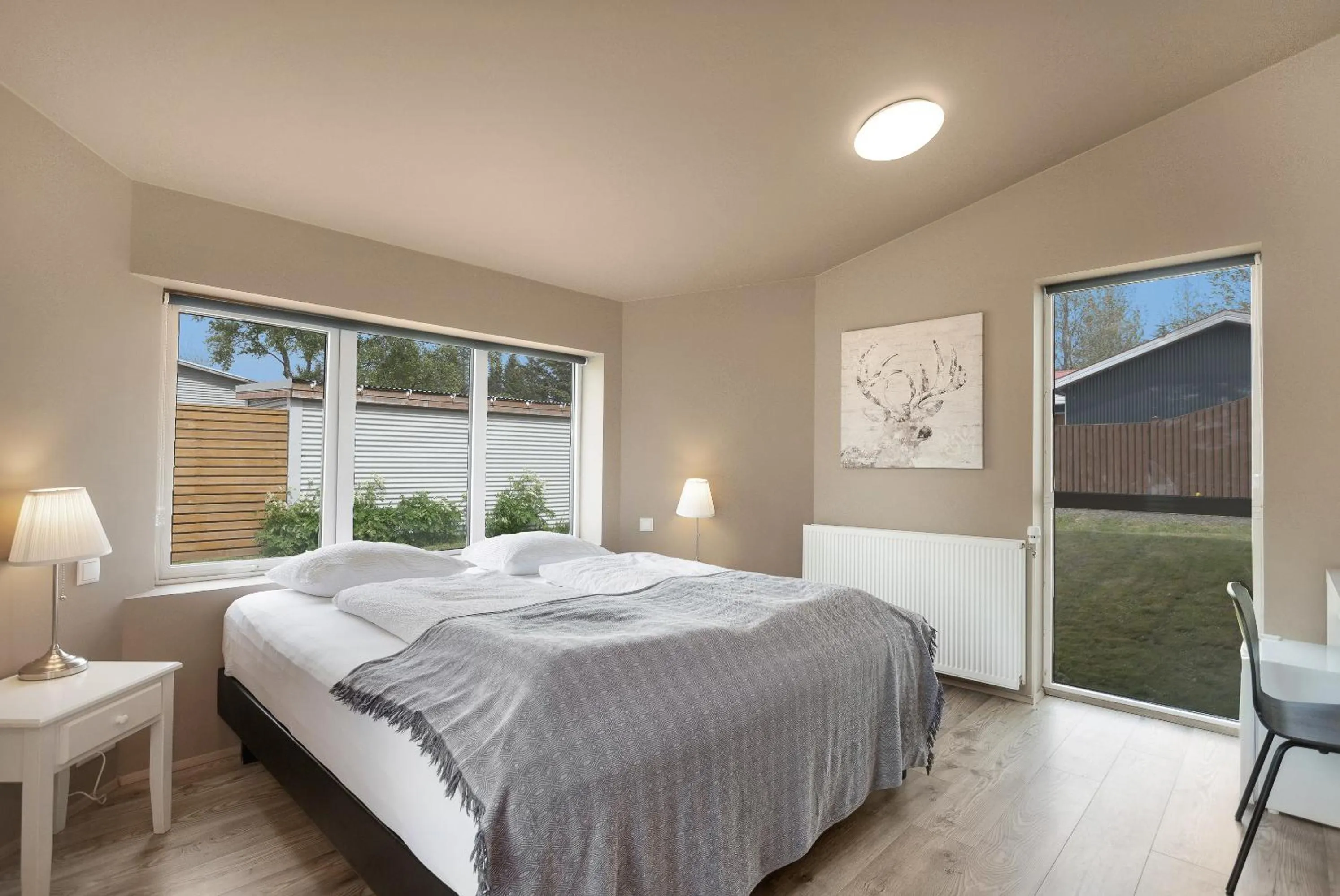 Bed in Reykjadalur Guesthouse