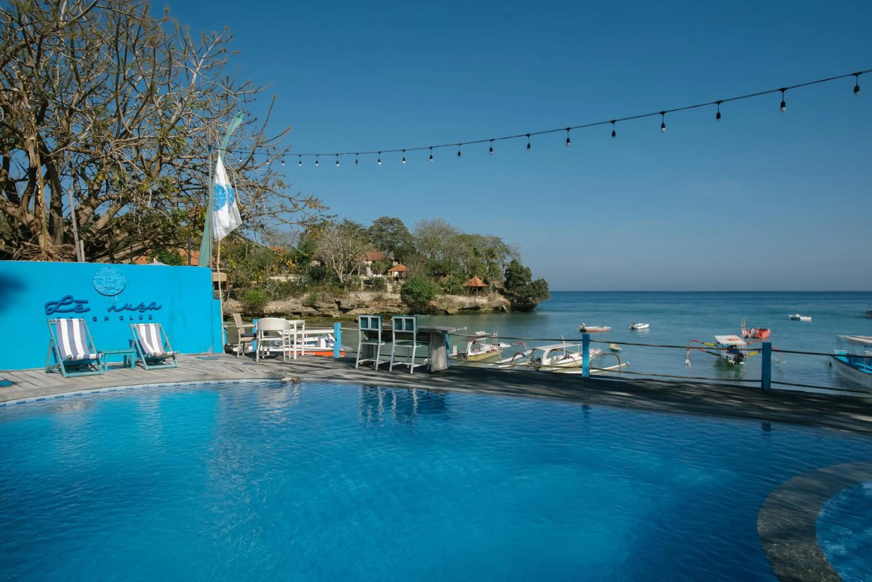 Pool view in Le Nusa Beach Club
