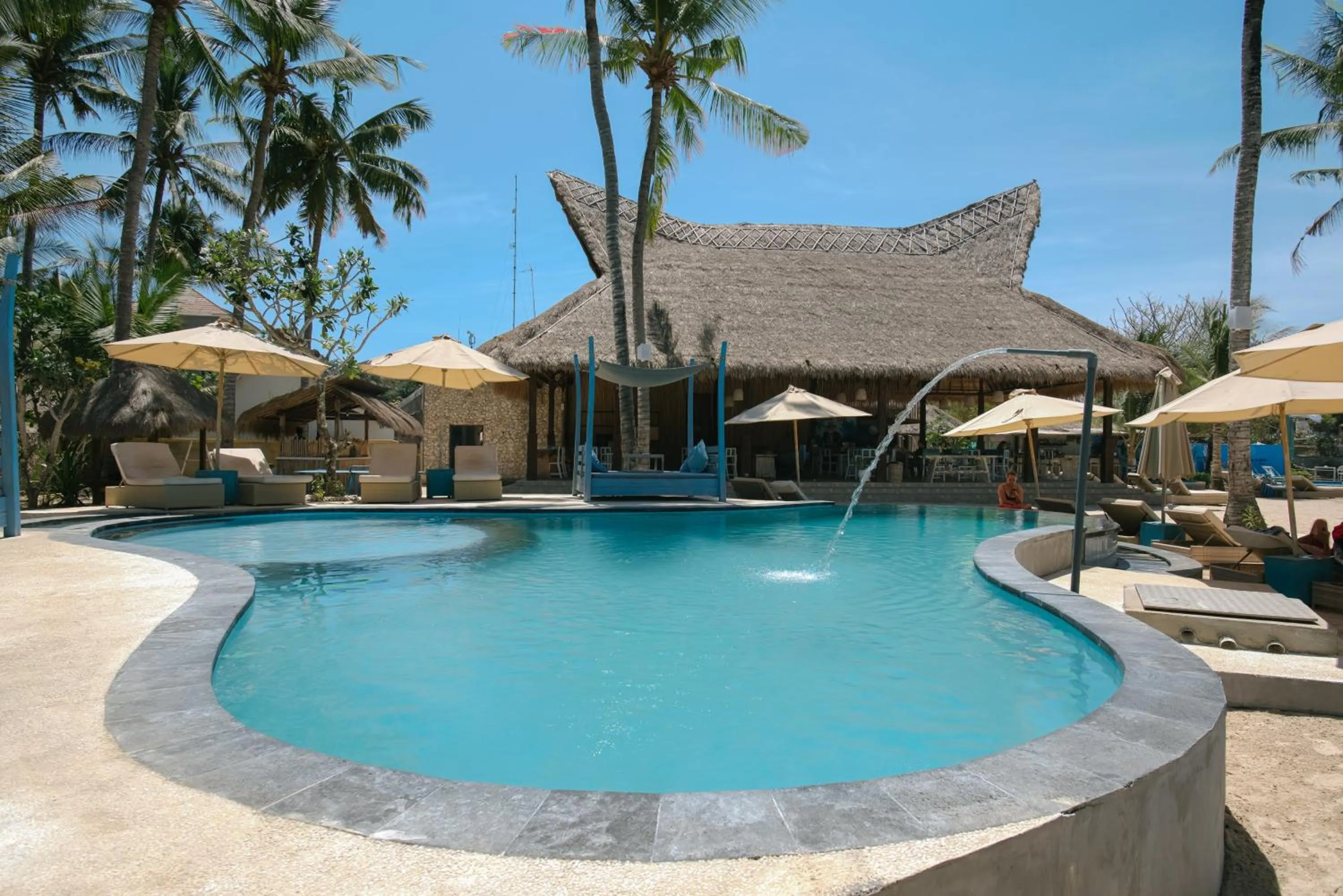 Pool view in Le Nusa Beach Club