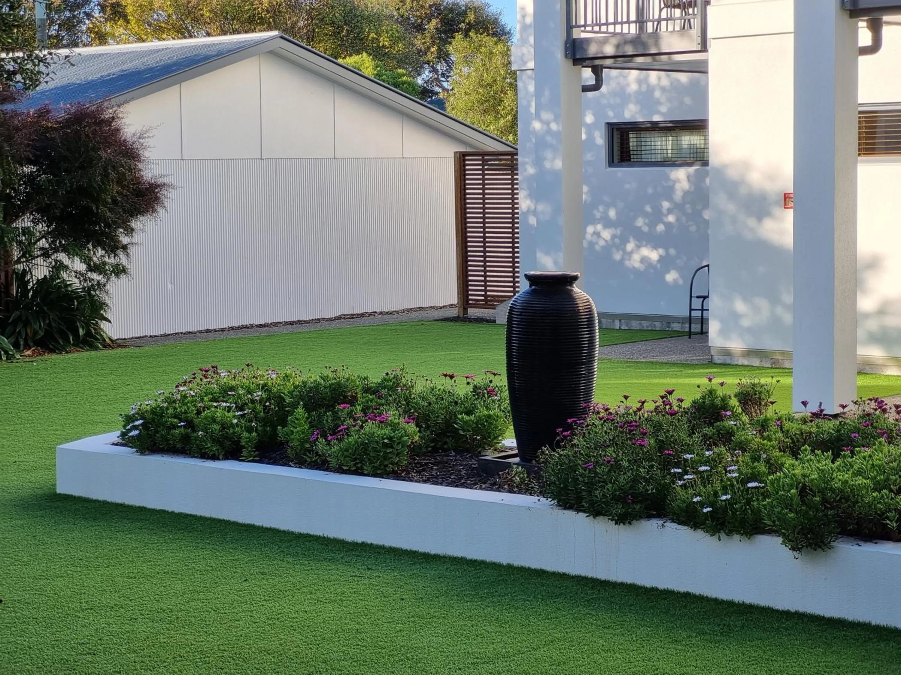 Garden view in Kaikoura Quality Suites