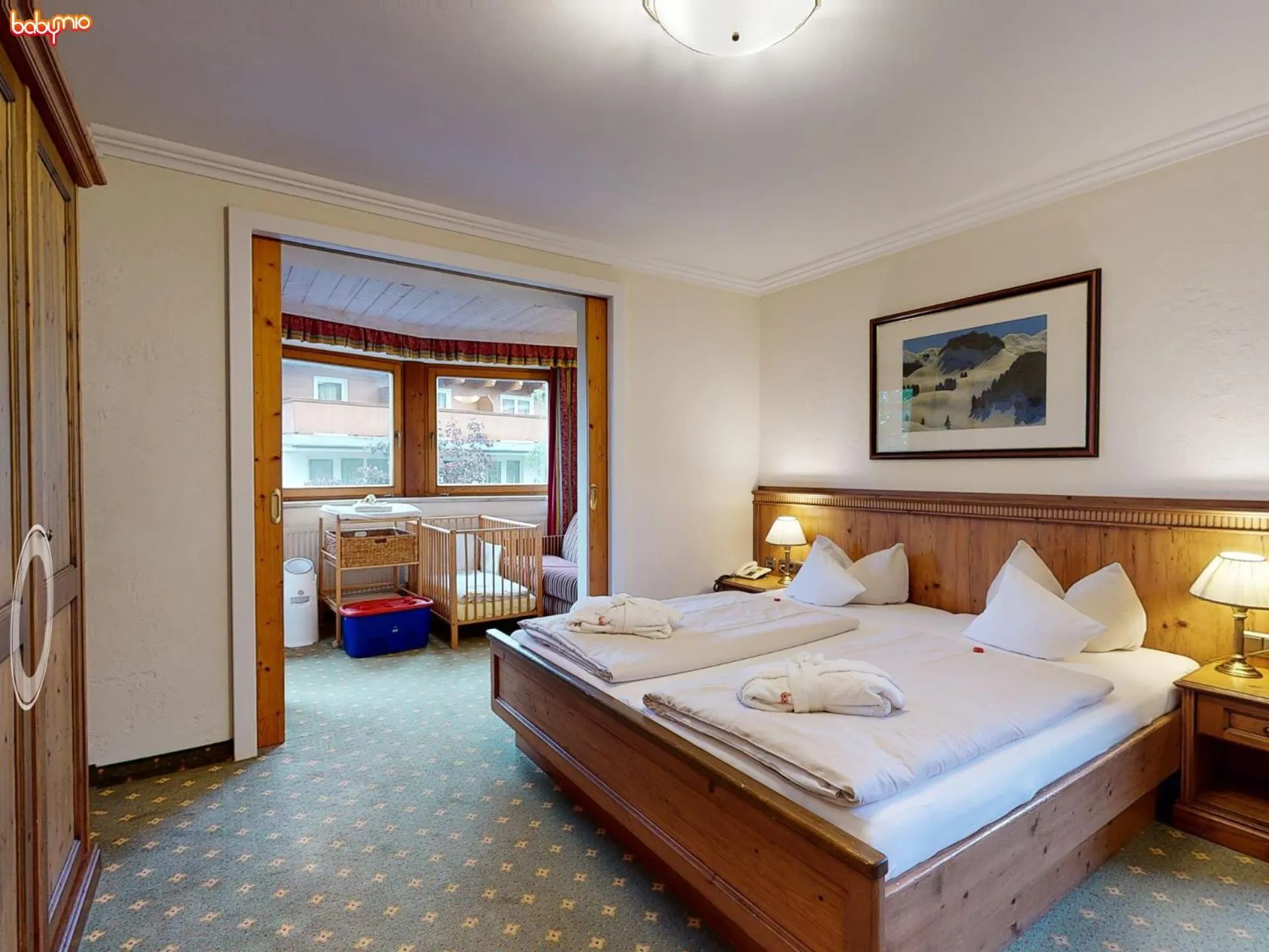 Bed in Hotel Babymio