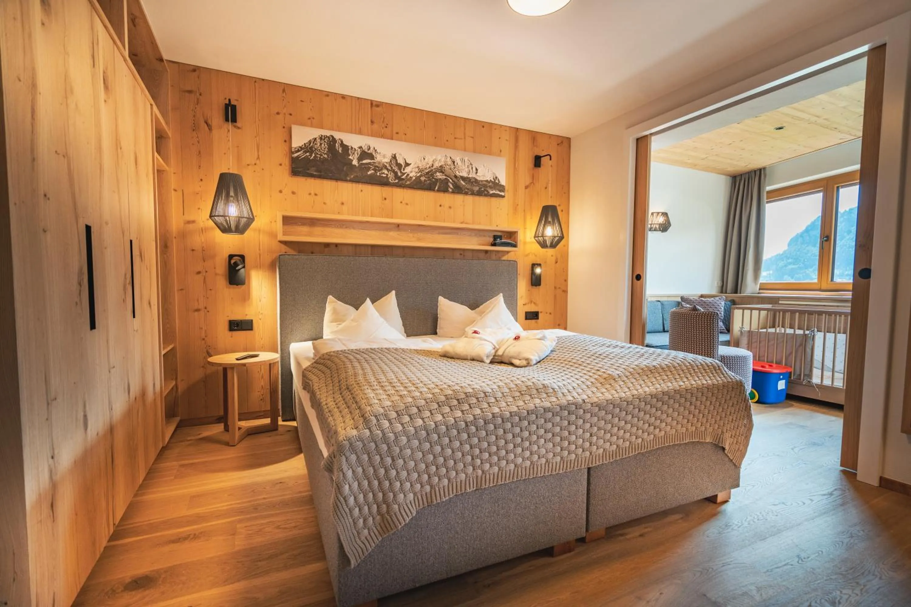 Bed in Hotel Babymio