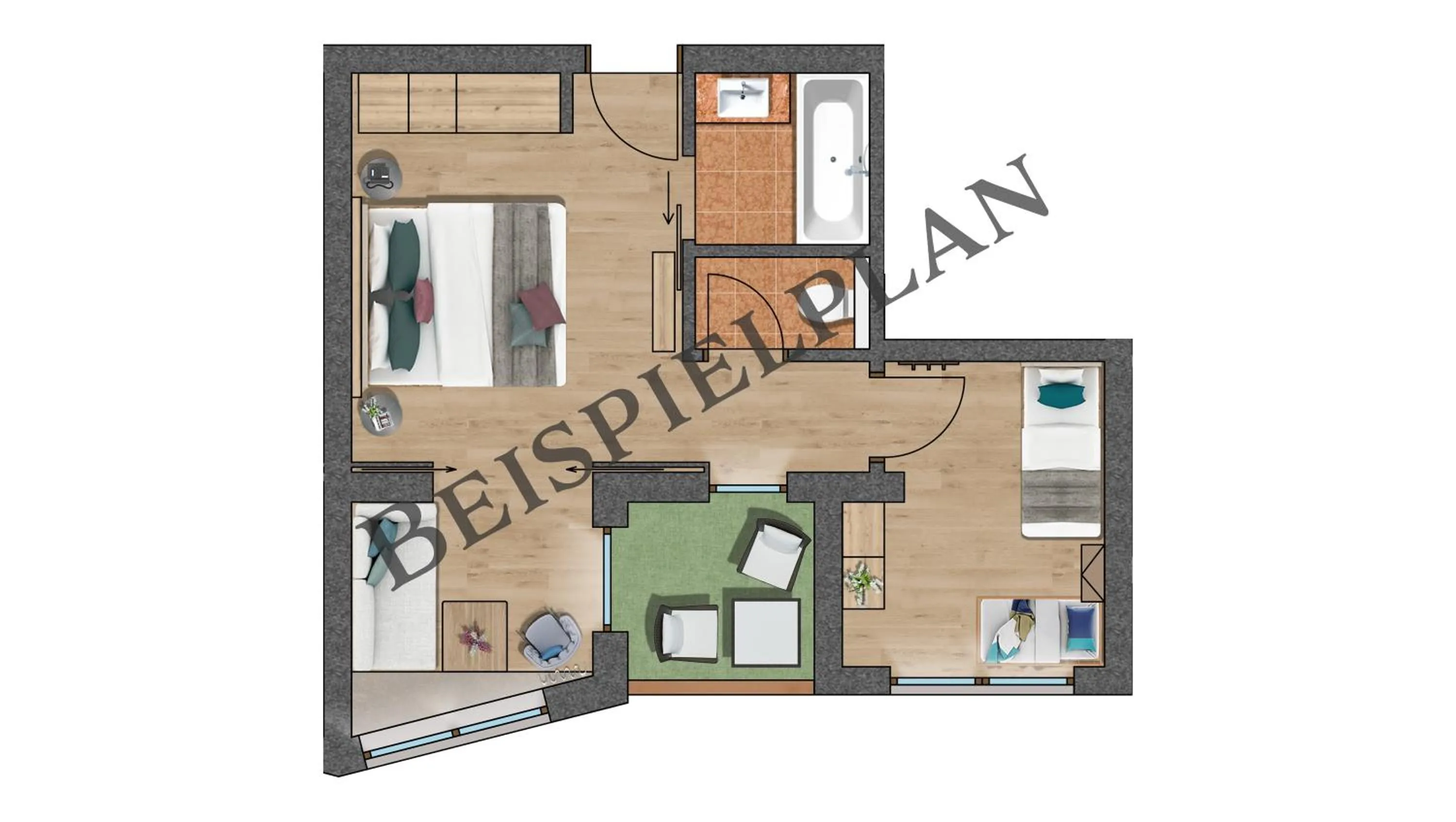 Photo of the whole room in Hotel Babymio