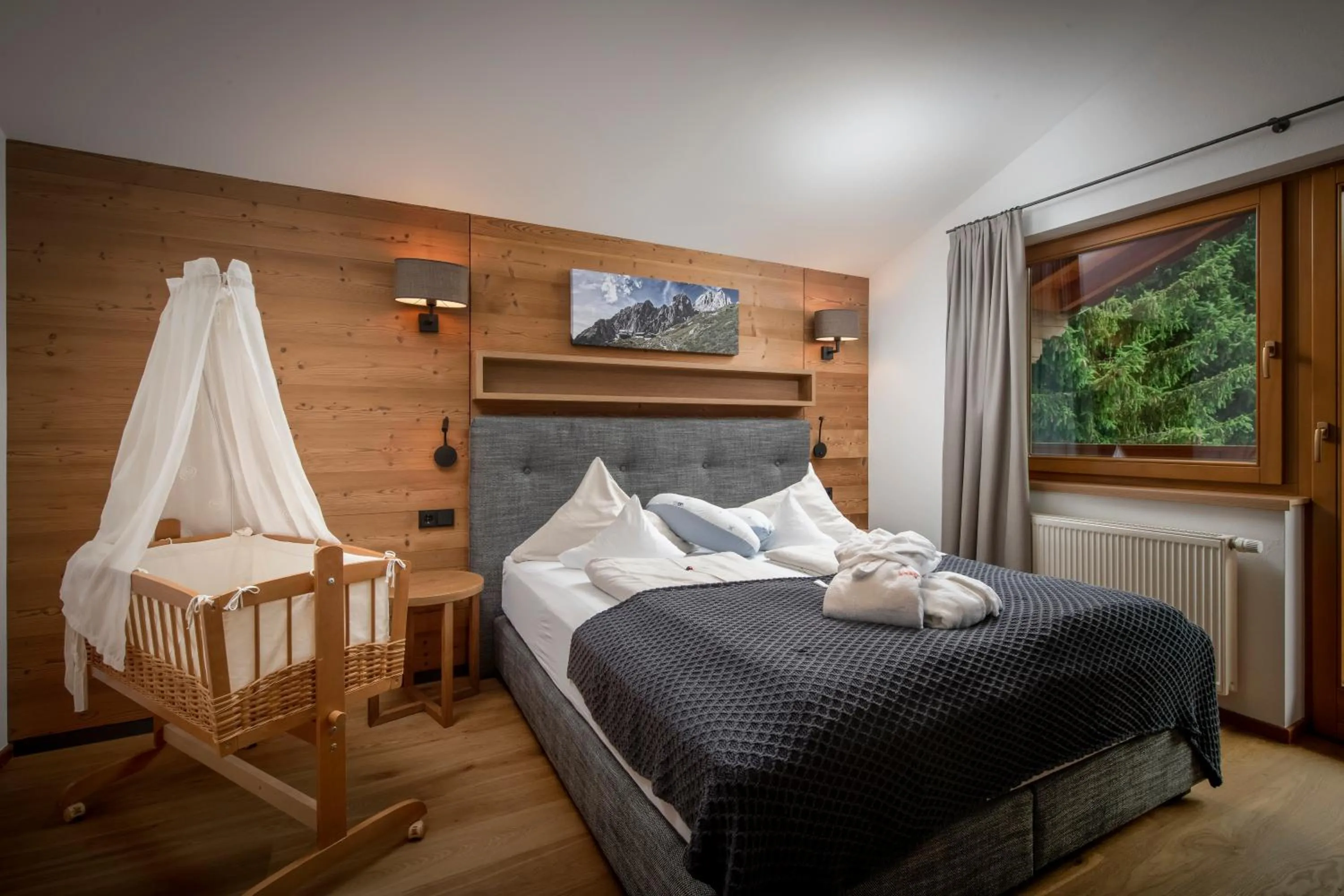 Bed in Hotel Babymio