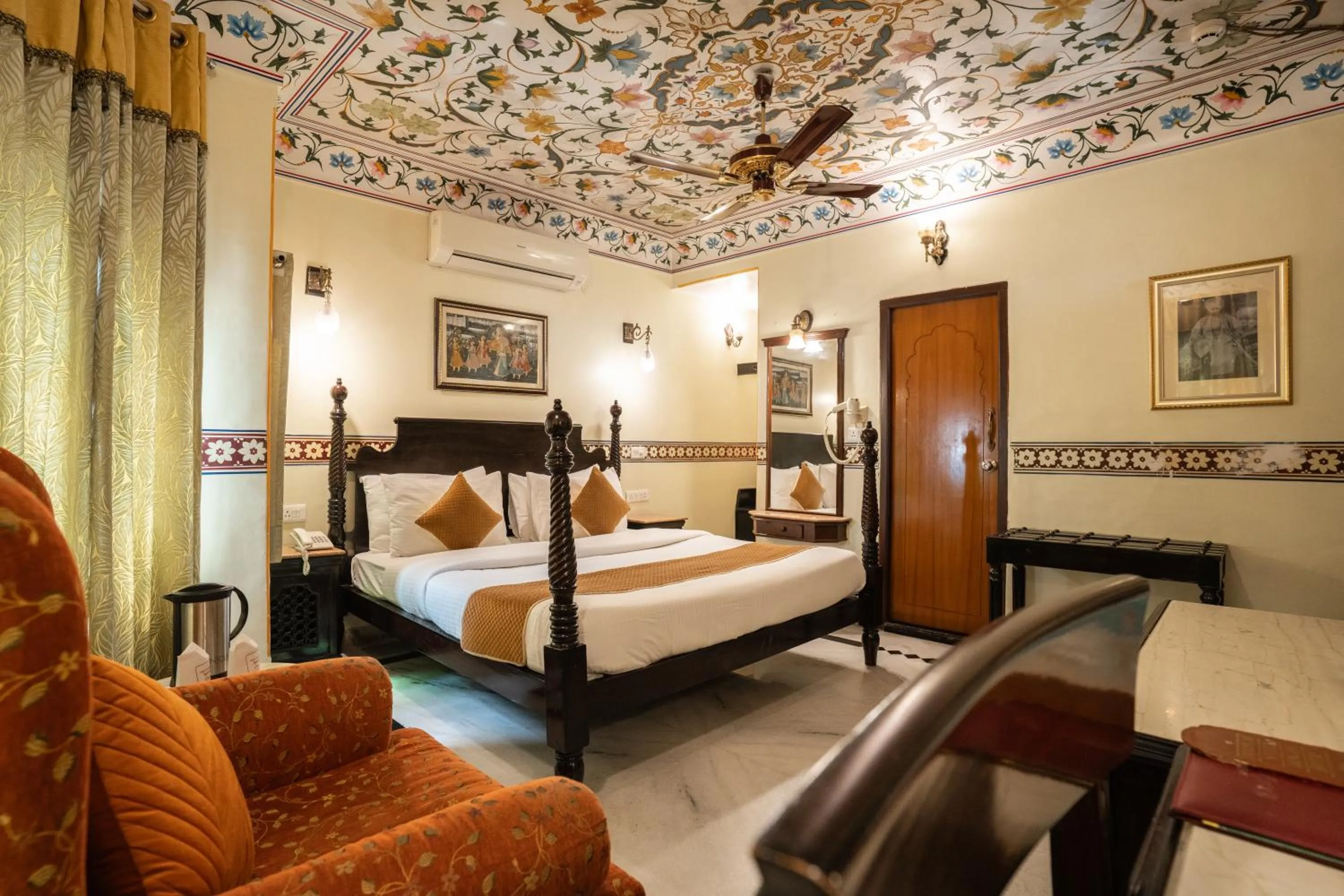 Bed in Umaid Bhawan - A Heritage Style Boutique Hotel