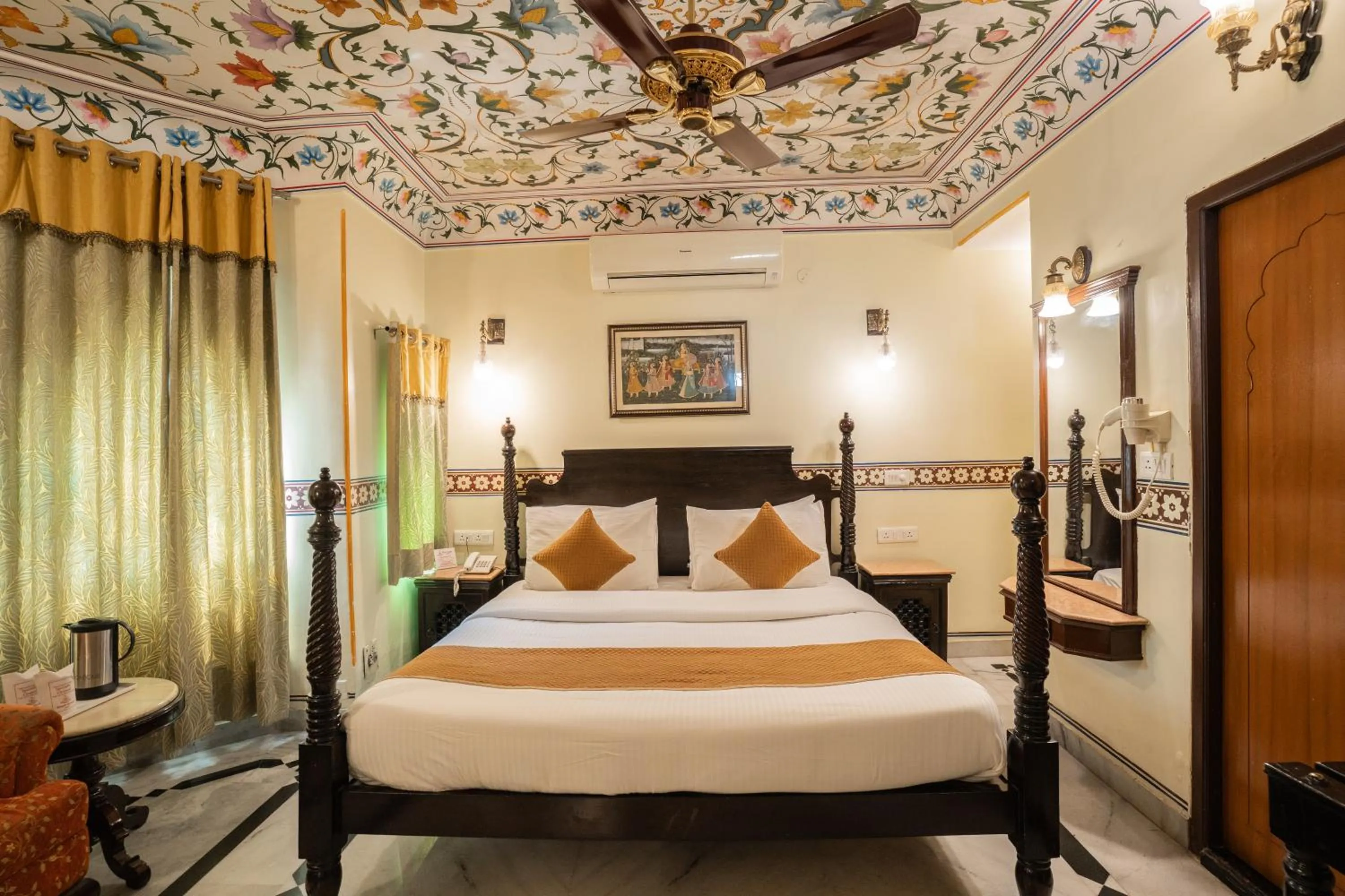 Bed in Umaid Bhawan - A Heritage Style Boutique Hotel