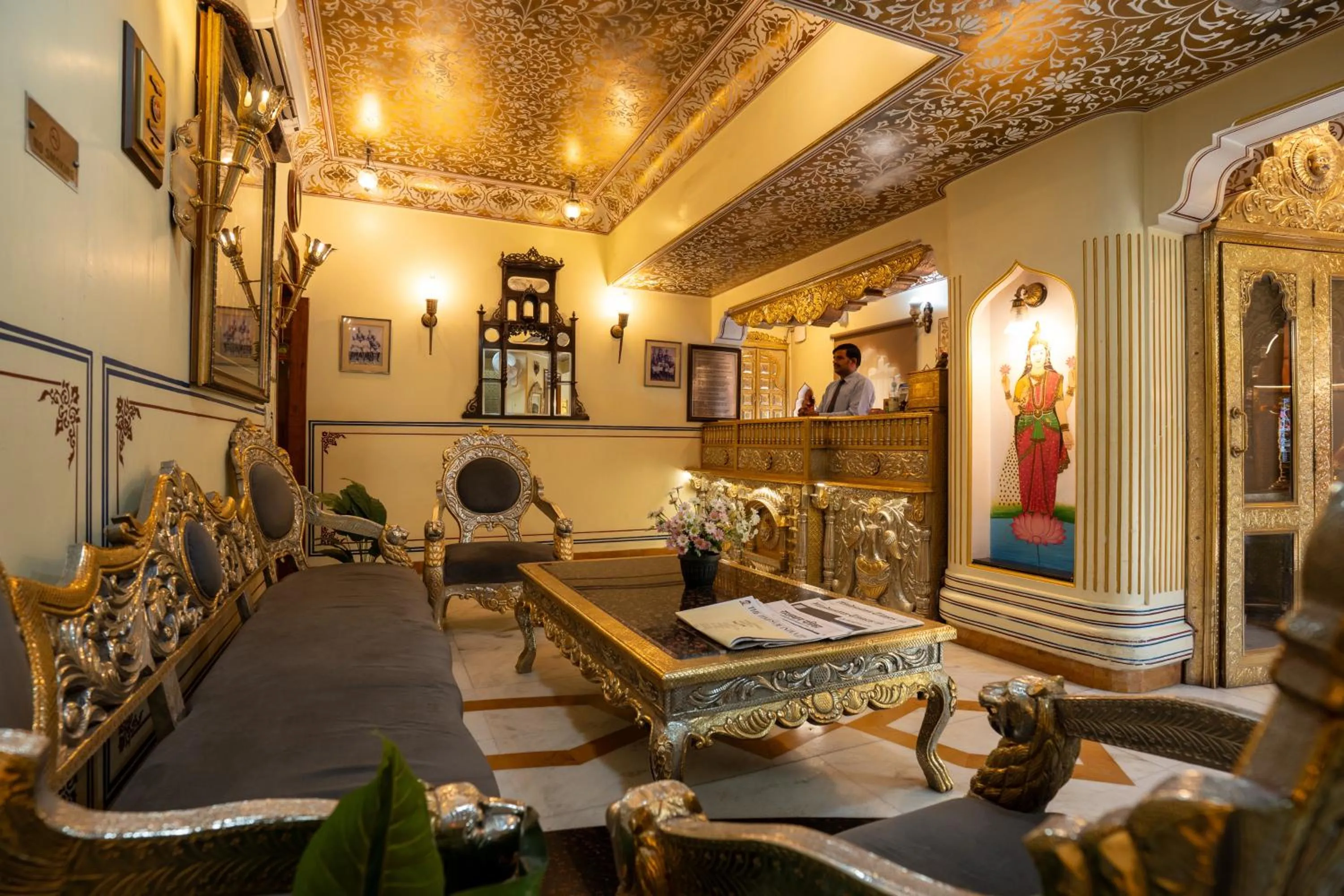 Lobby or reception in Umaid Bhawan - A Heritage Style Boutique Hotel