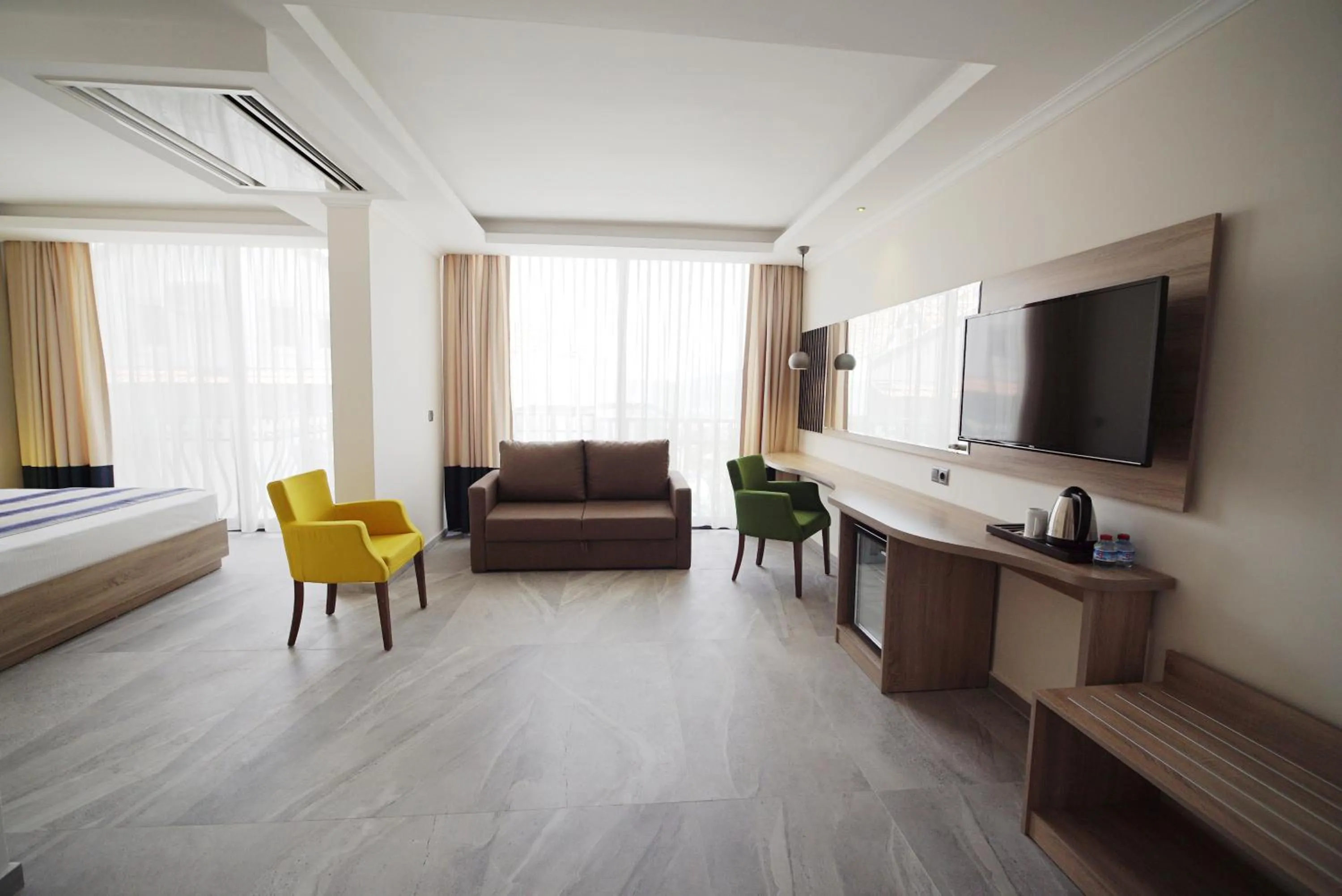 Seating area, Bed in Seyir Village Hotel