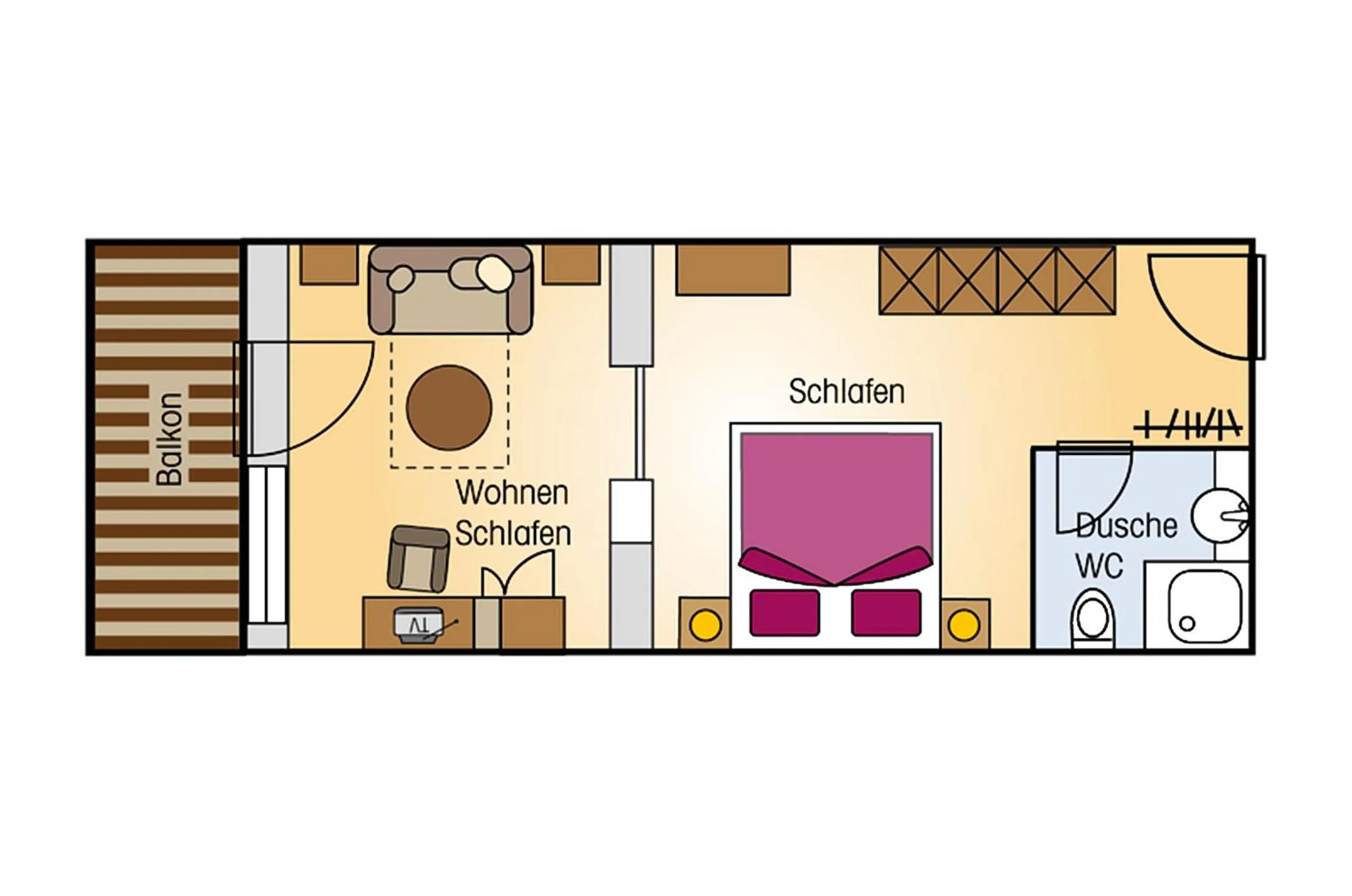 Photo of the whole room in Aktivhotel Waldhof