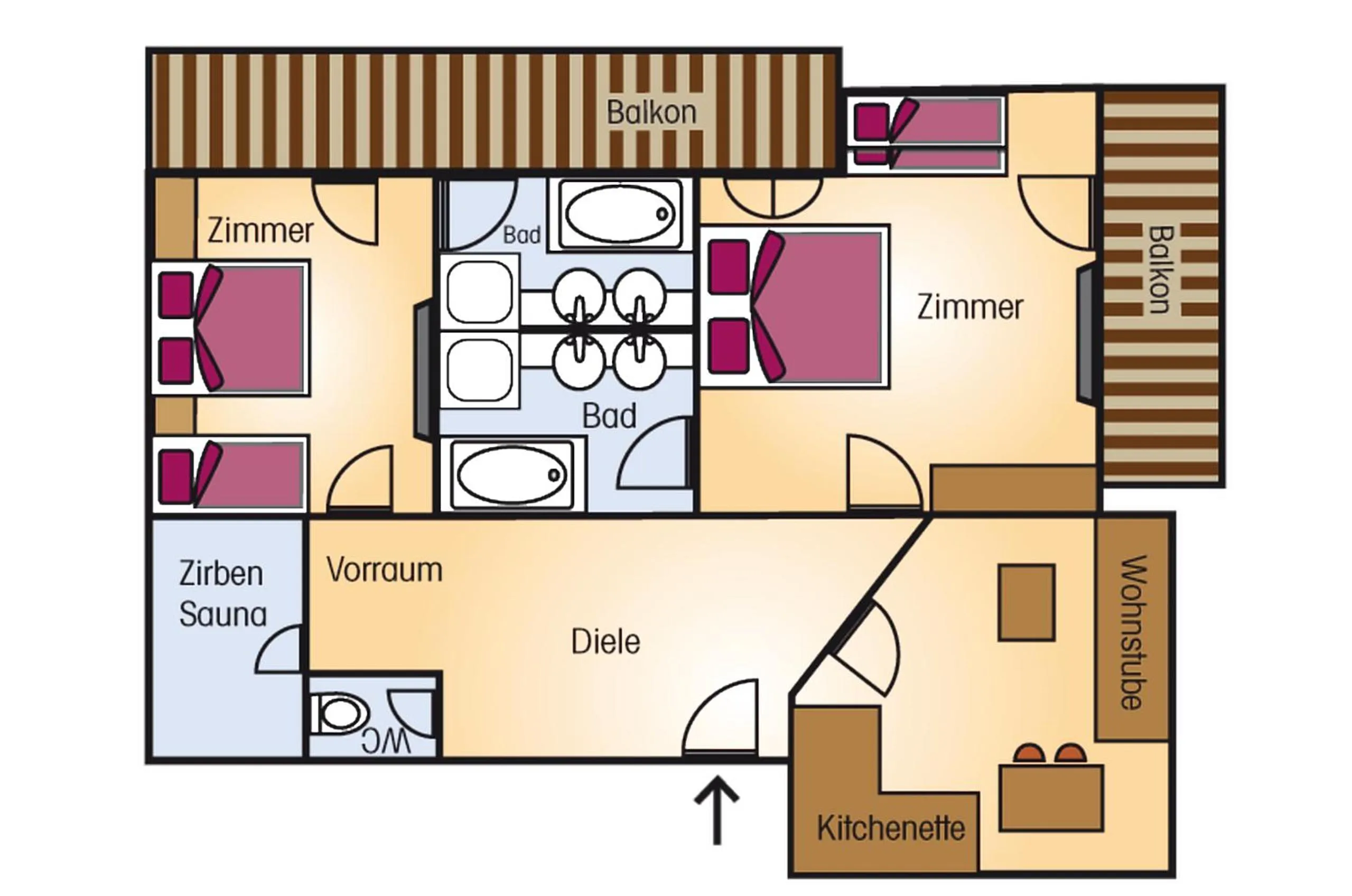 Photo of the whole room in Aktivhotel Waldhof