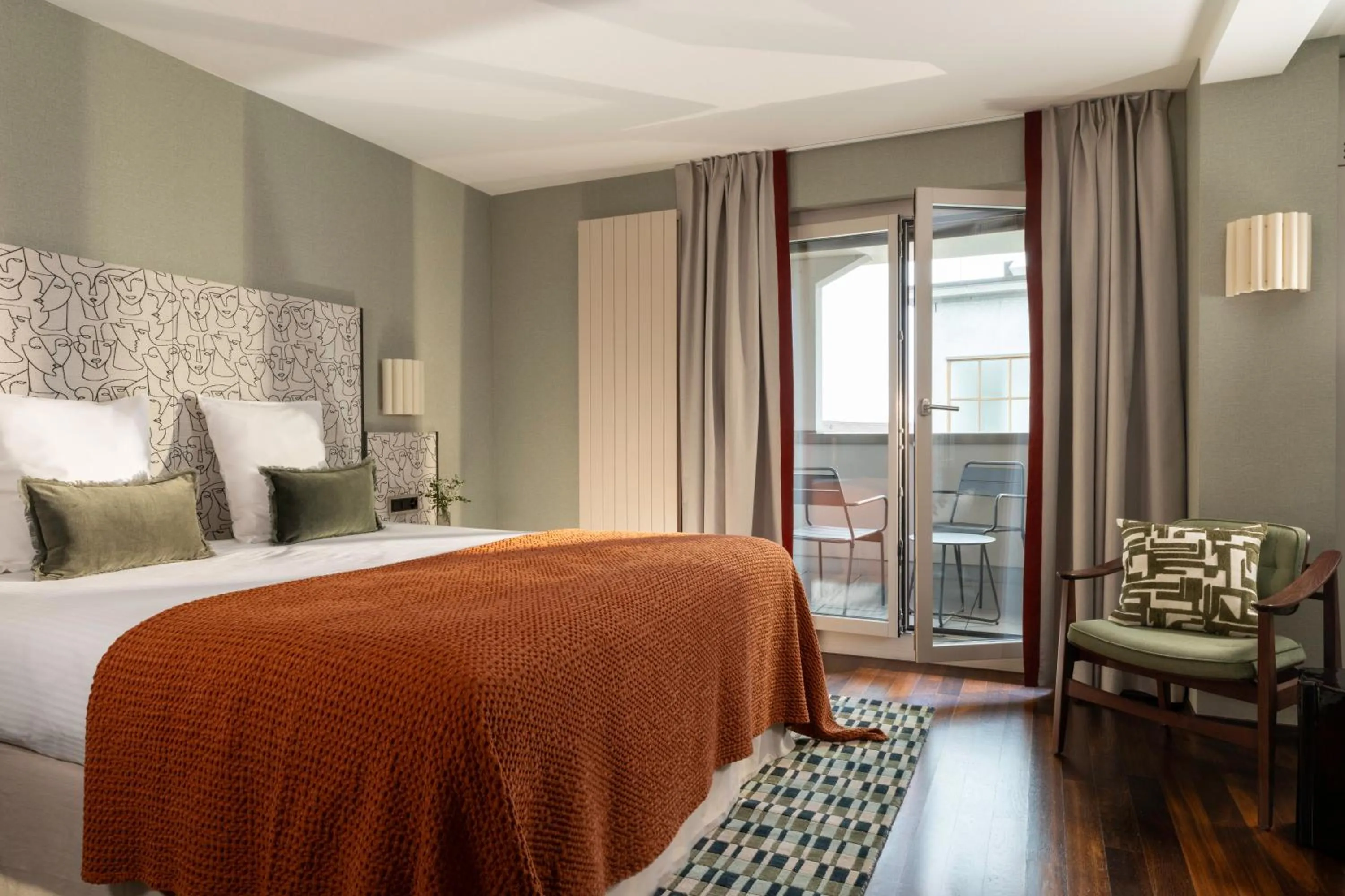 Patio, Bed in Hotel D - Basel - Fully Renovated 2025