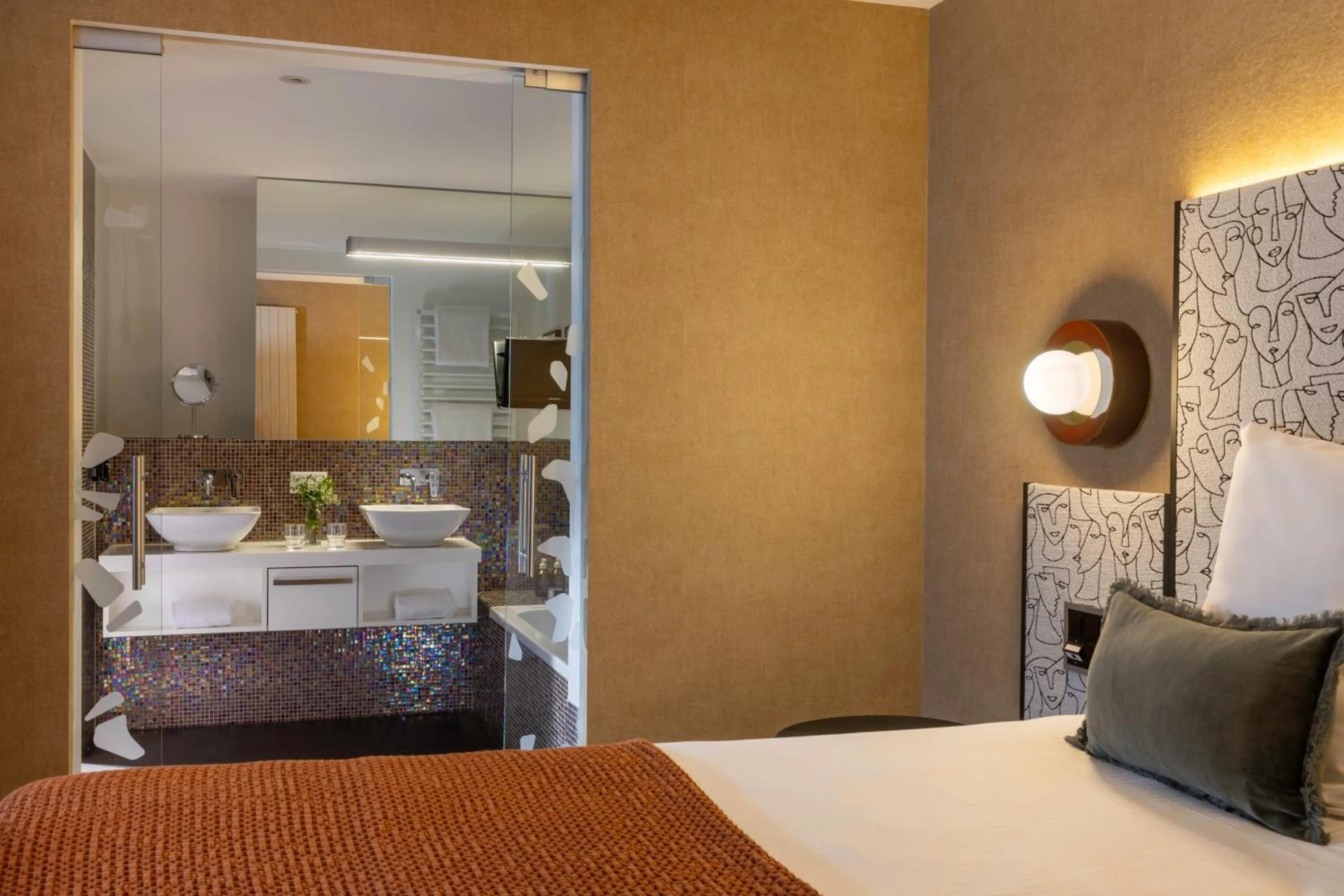 Bathroom, Bed in Hotel D - Basel - Fully Renovated 2025