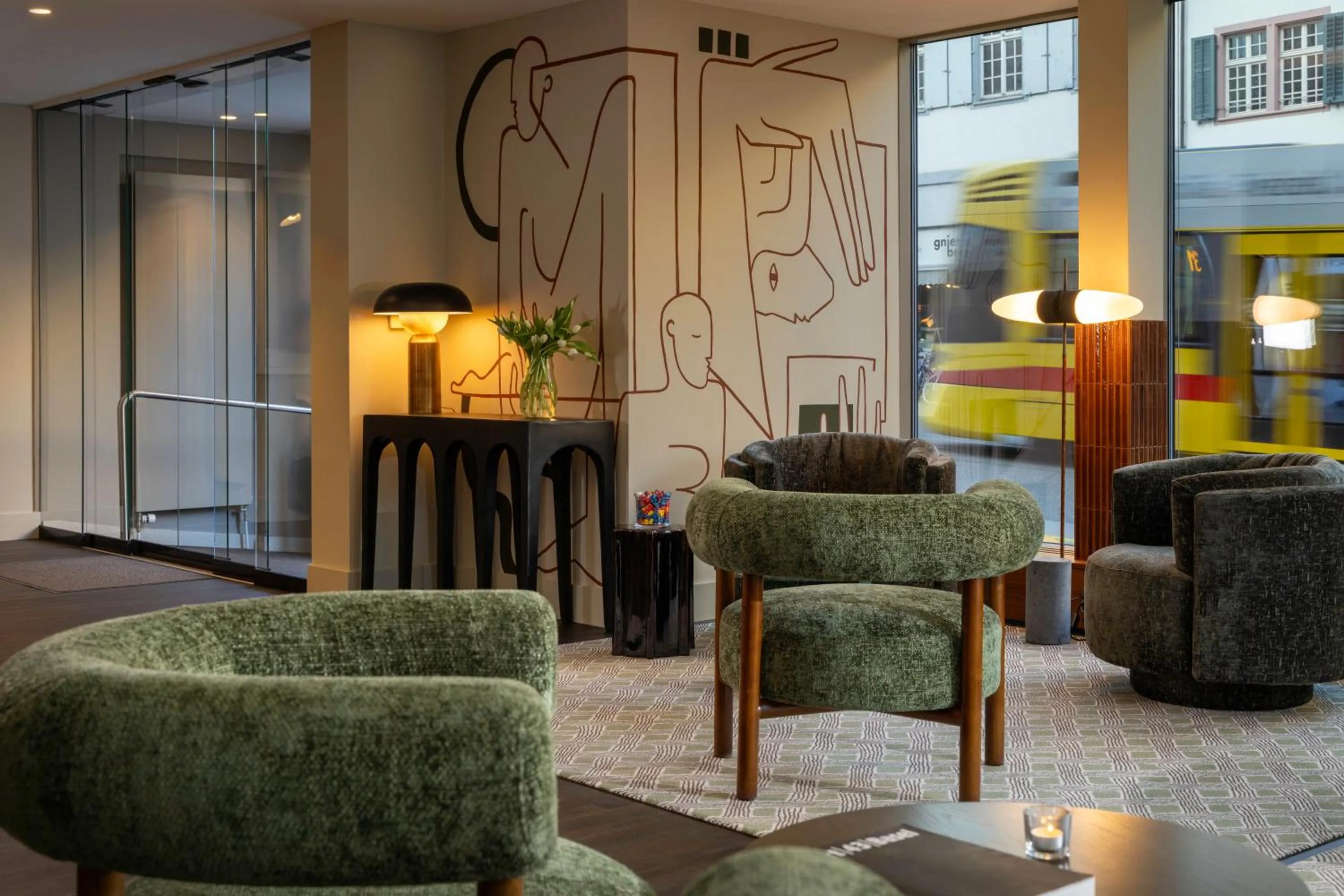 Living room in Hotel D - Basel - Fully Renovated 2025