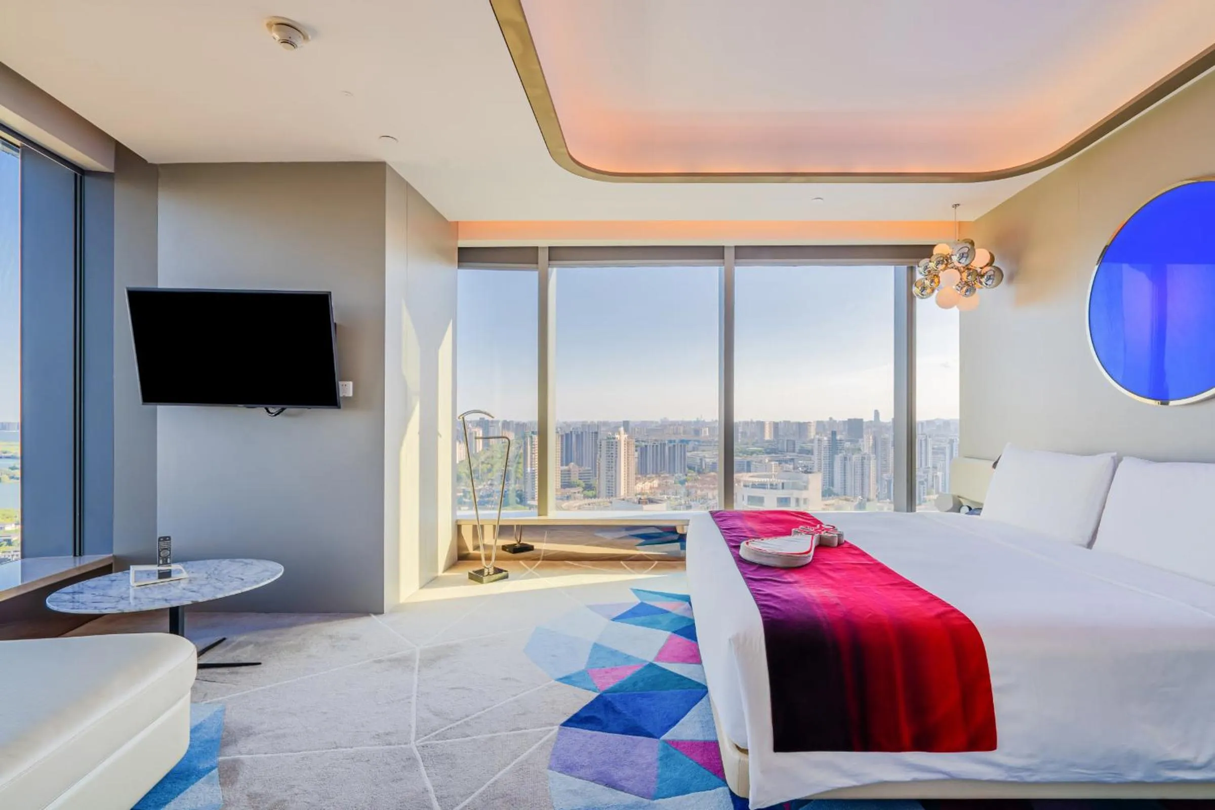 Bedroom, Bed in W Suzhou - Jinji Lake