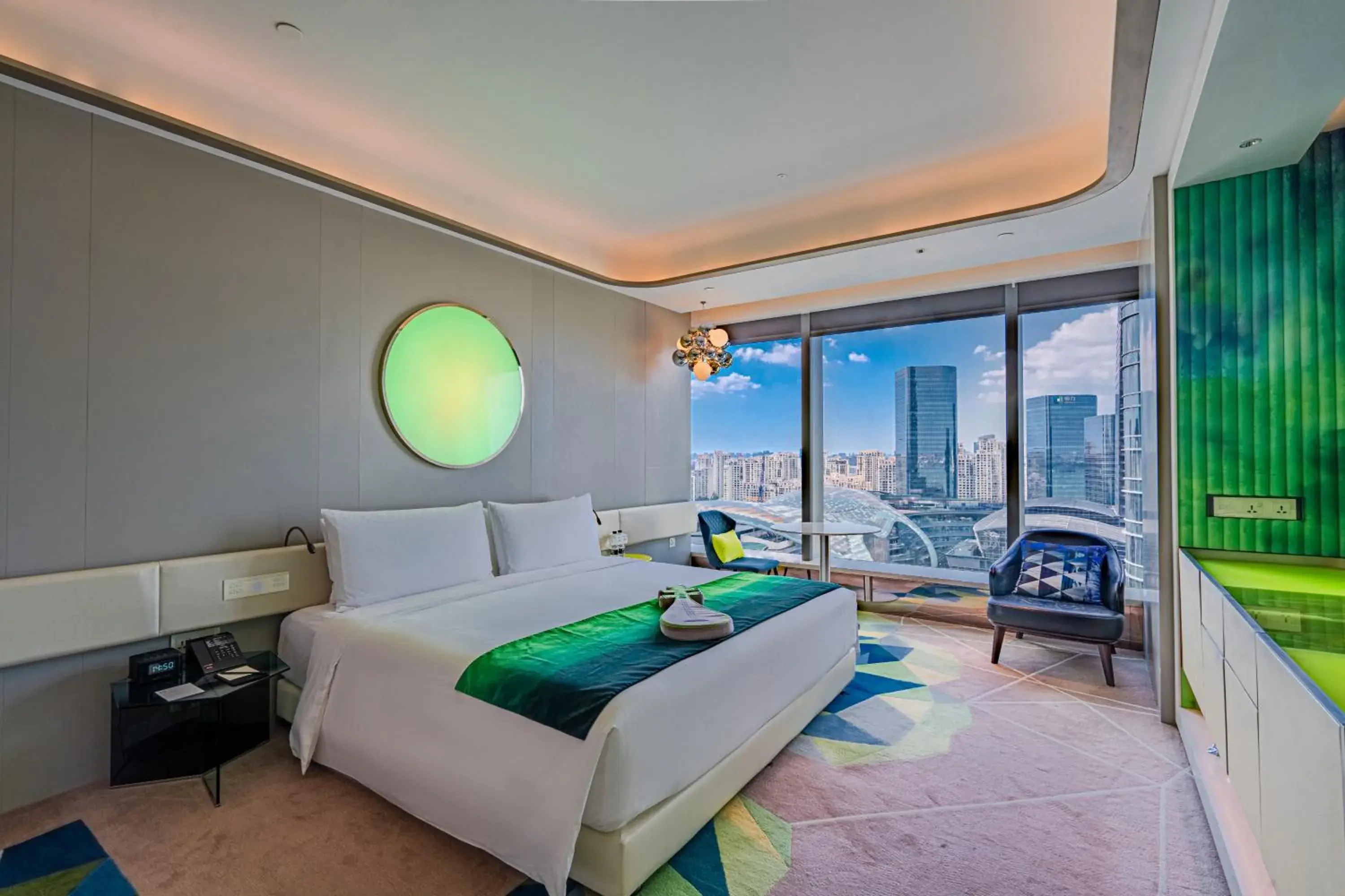 Sensational King, Guest room, 1 King, Suzhou Center view in W Suzhou - Jinji Lake Sensational King, Guest room, 1 King, Suzhou Center view in W Suzhou - Jinji Lake