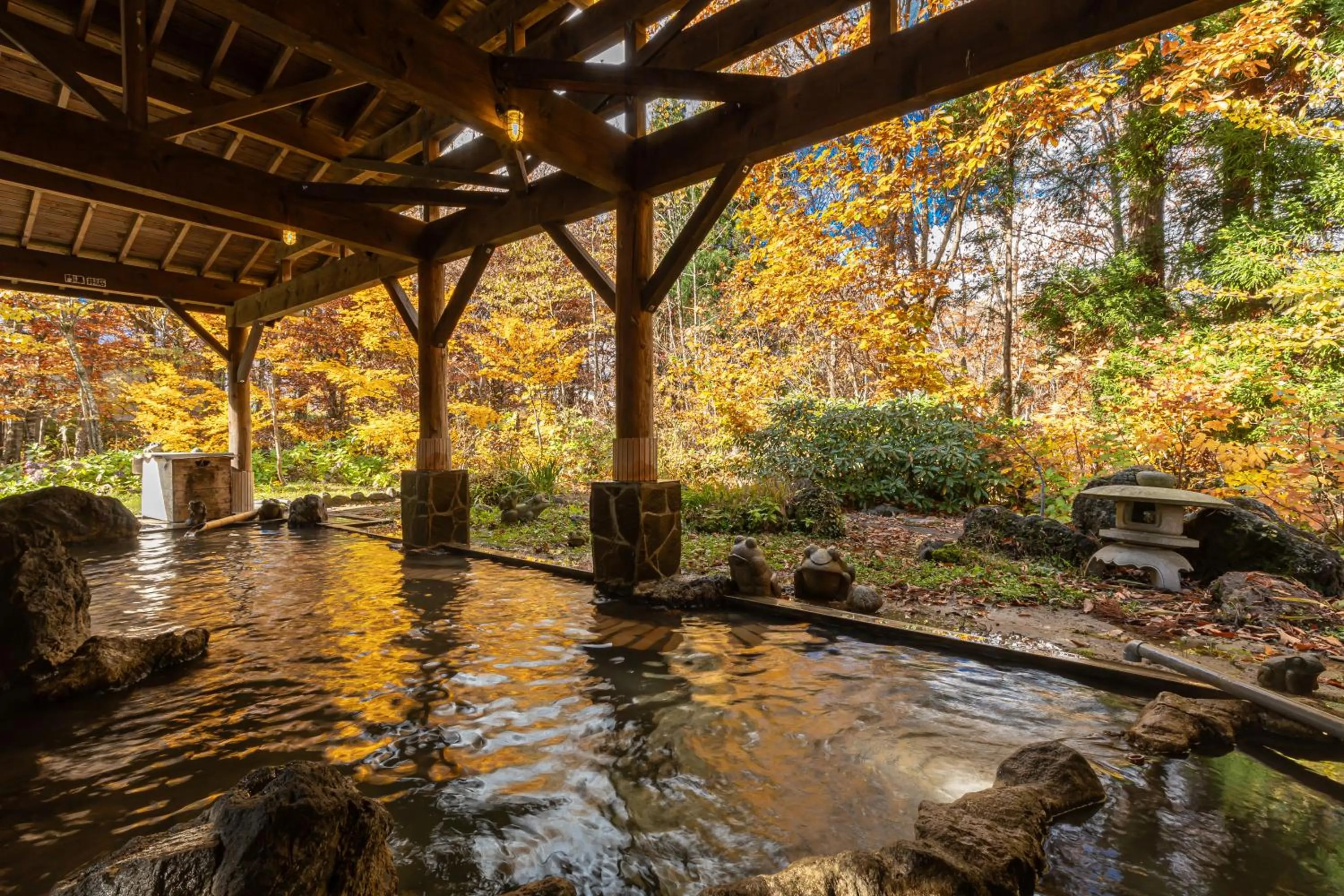 Hot Spring Bath in Plaza Hotel Sanrokuso