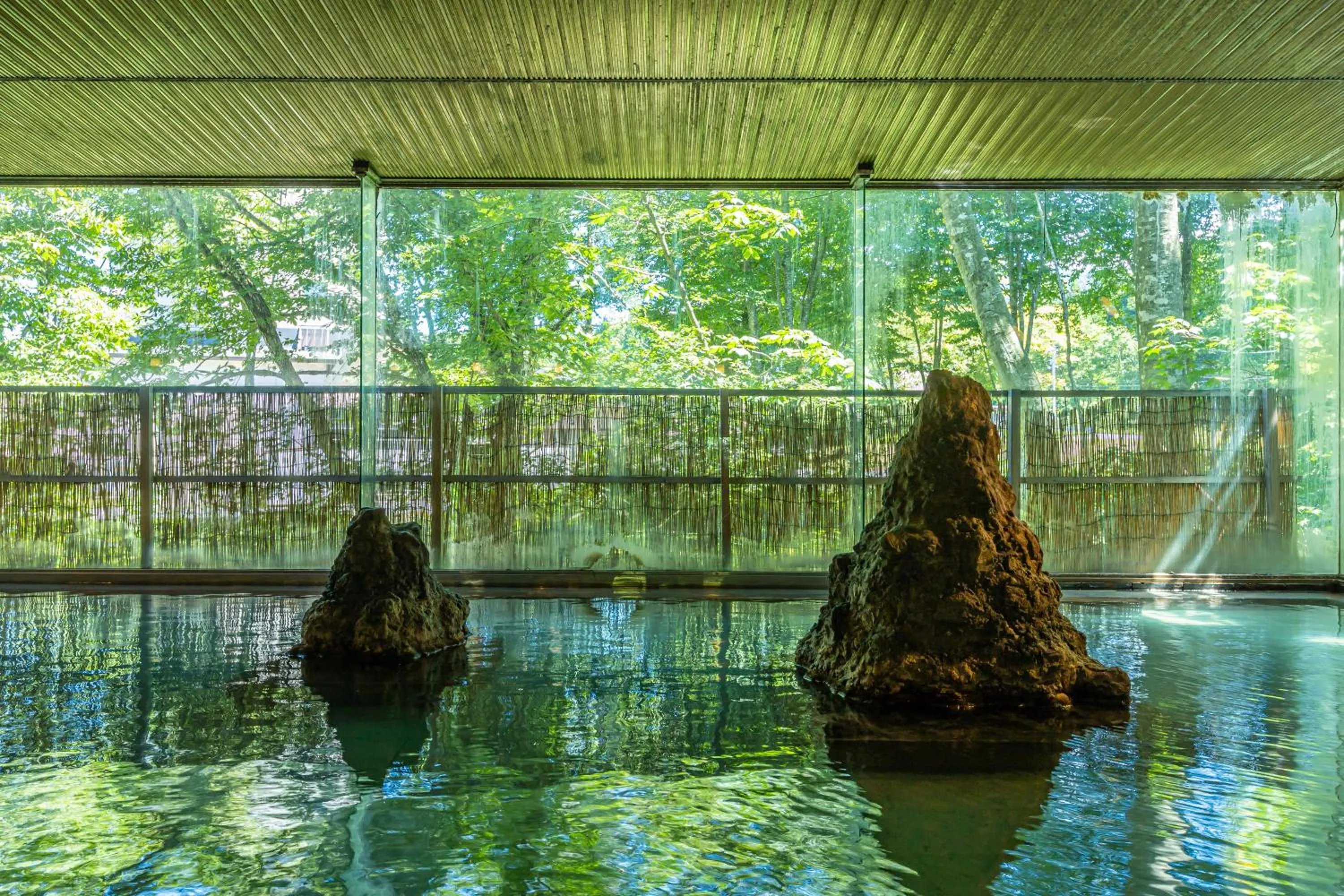 Hot Spring Bath in Plaza Hotel Sanrokuso