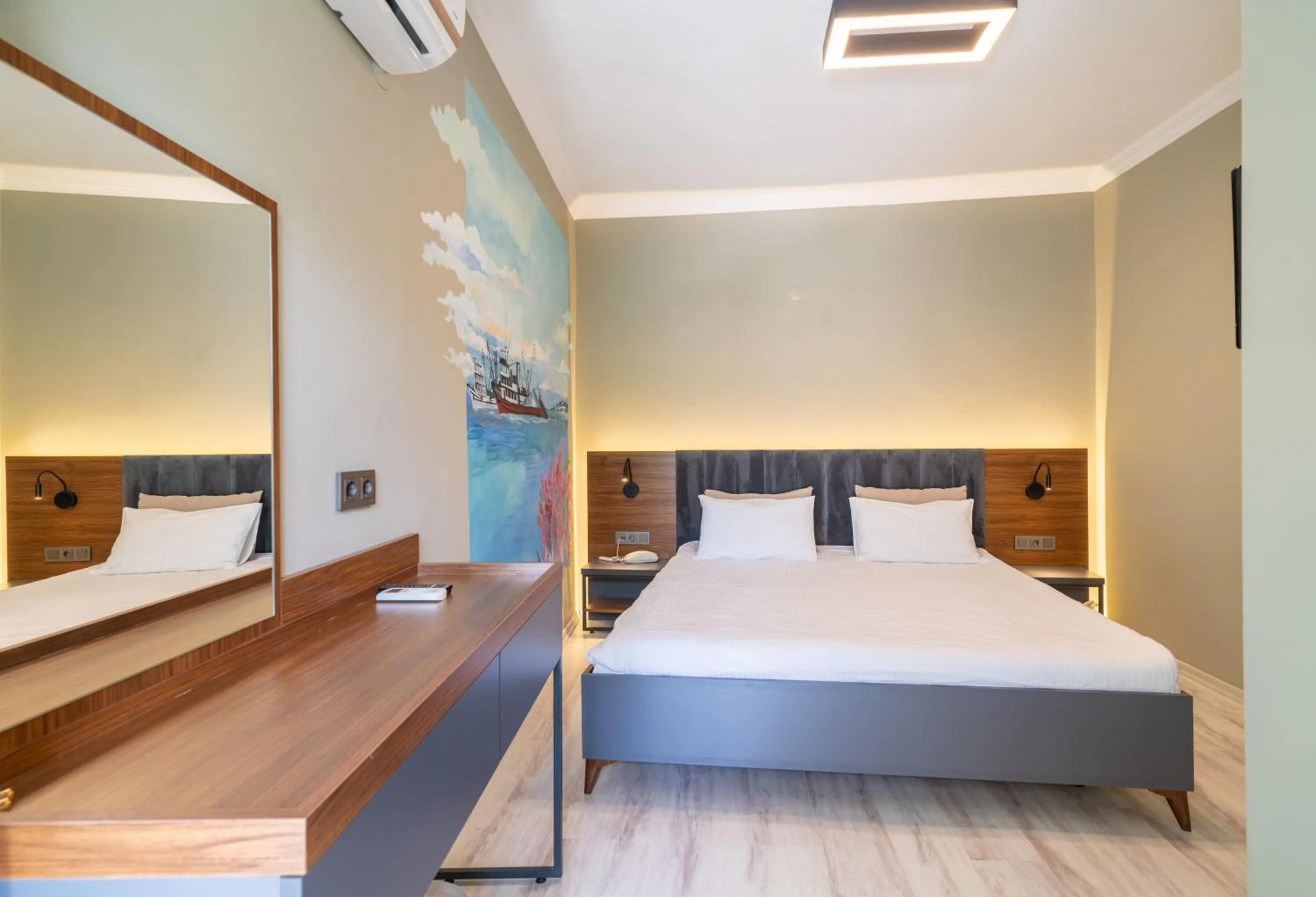 Photo of the whole room, Bed in Kayalar Blue Beach Hotel