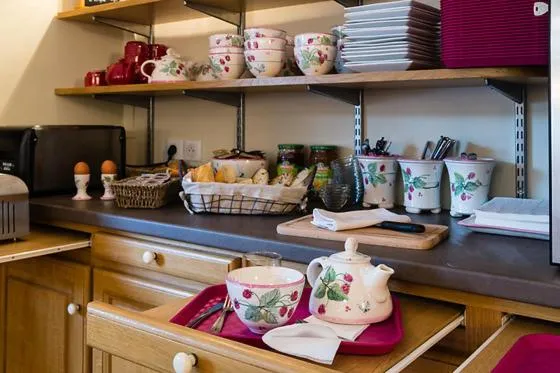 Buffet breakfast in Logis Hotel Grangier