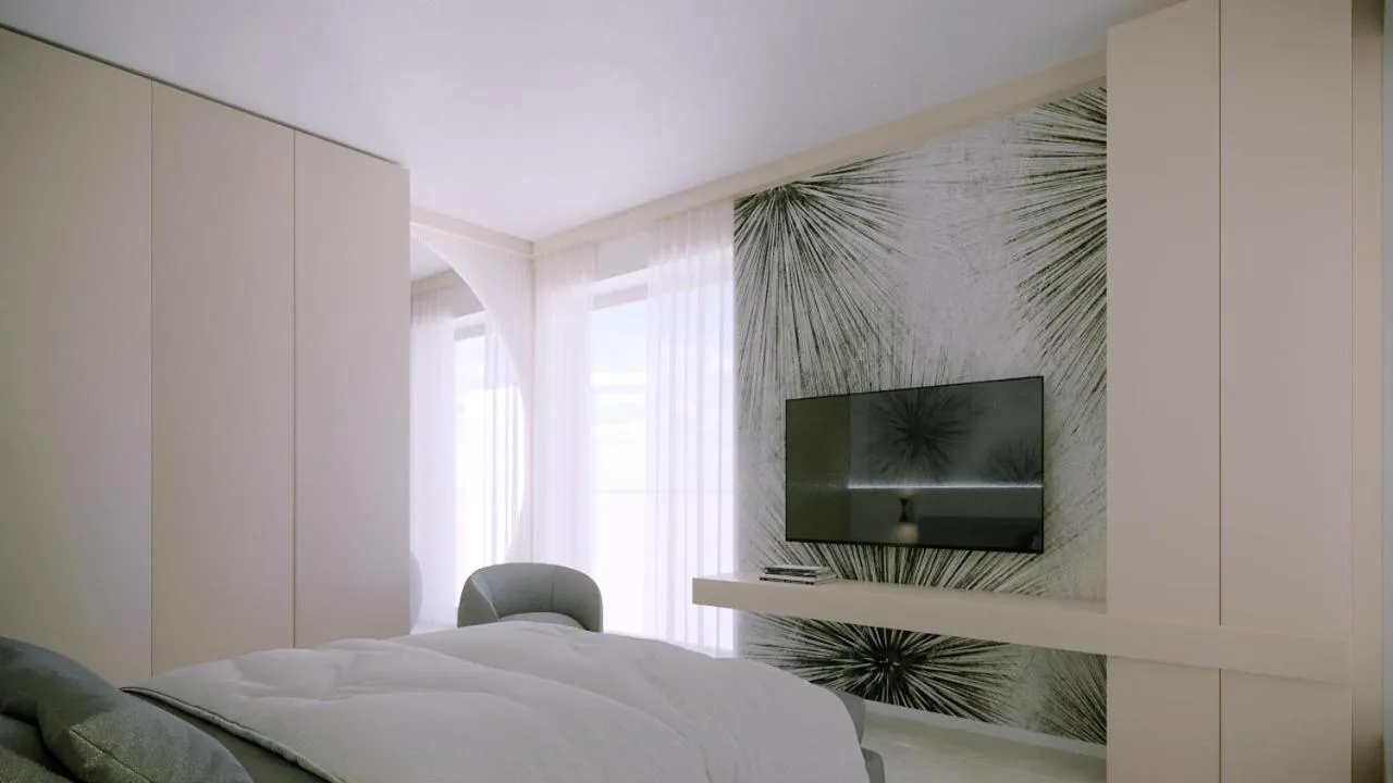 Bed in Hotel Principe