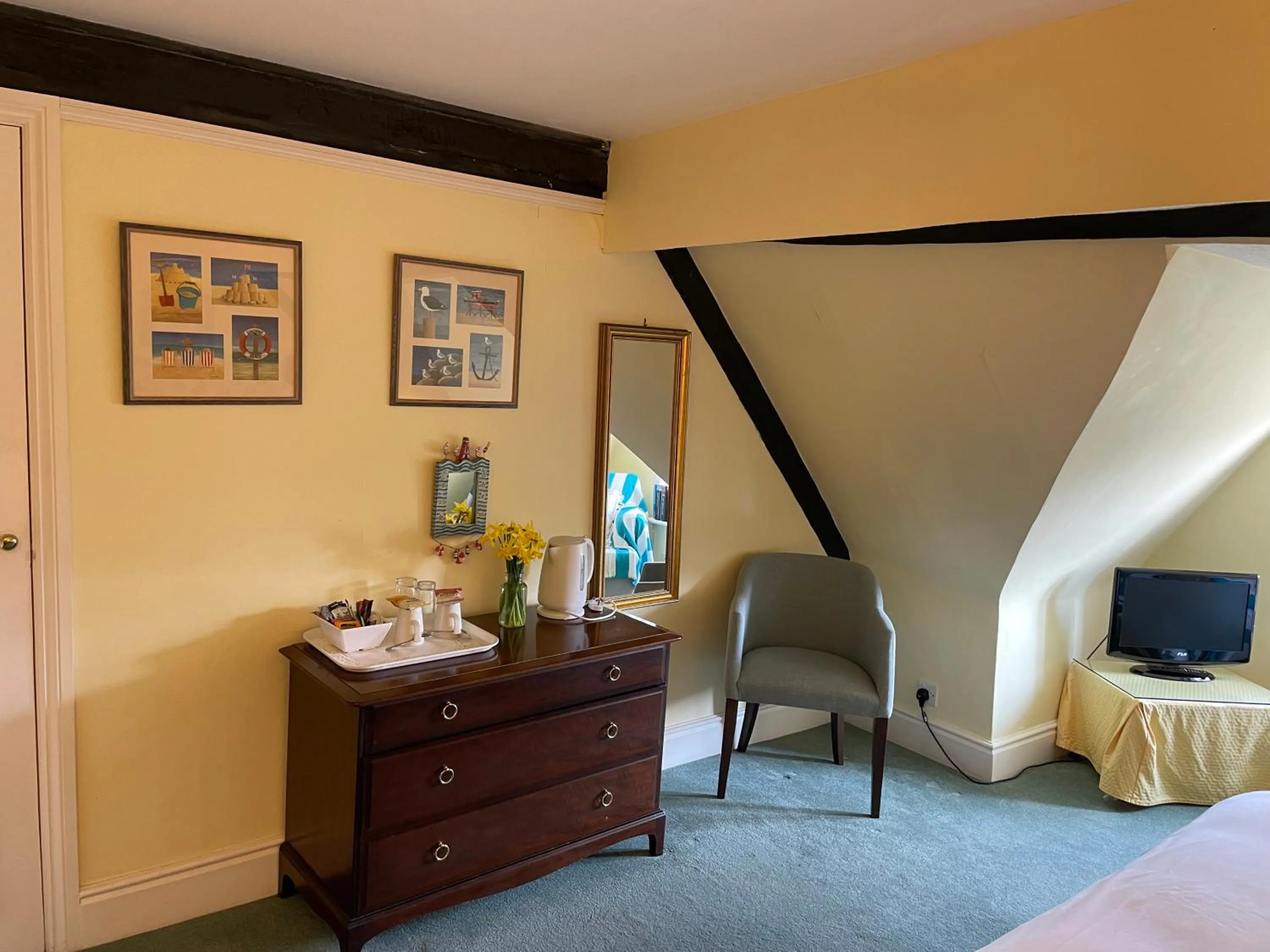 Bedroom, Bed in Langrish House