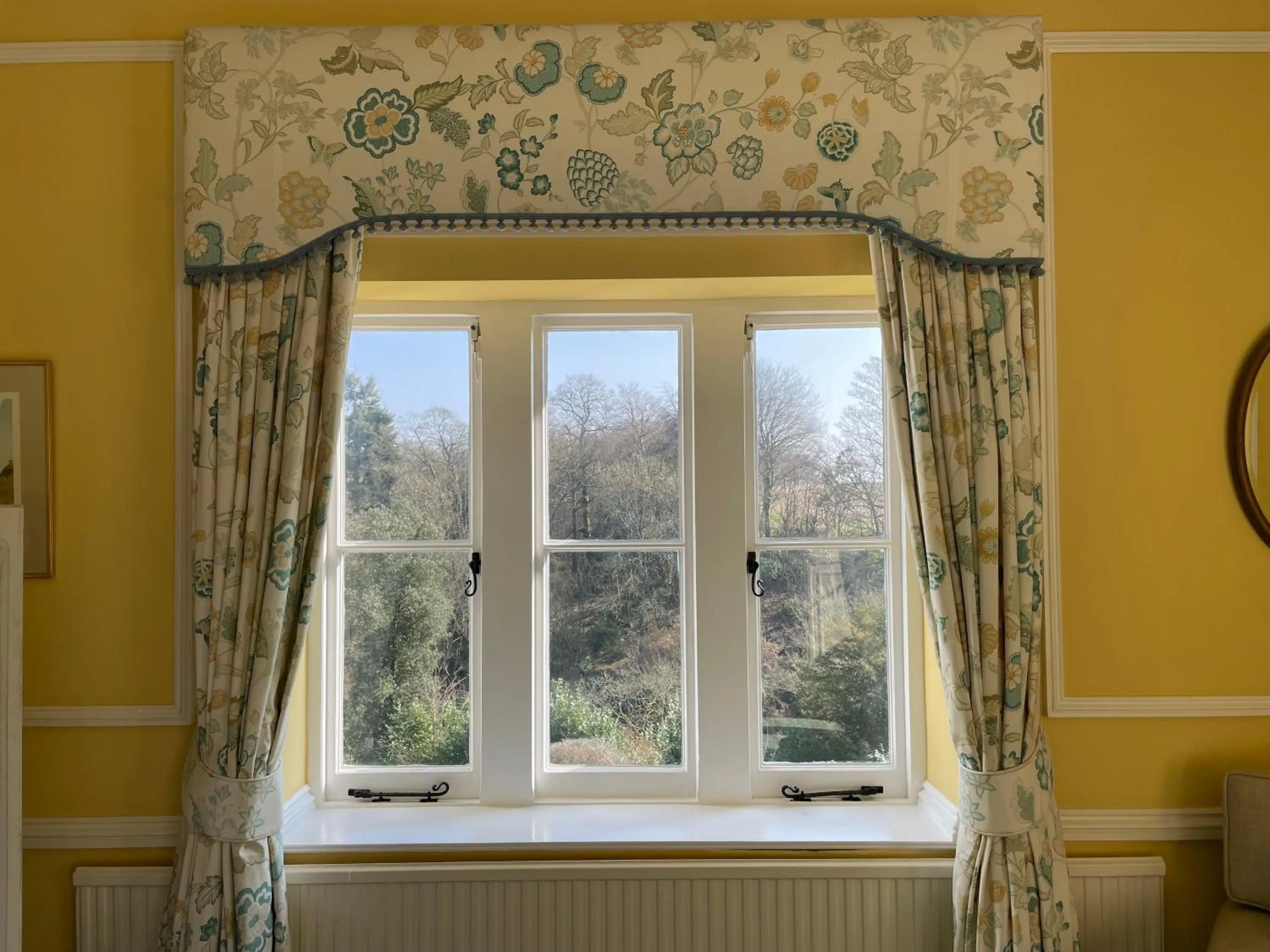 Garden view in Langrish House