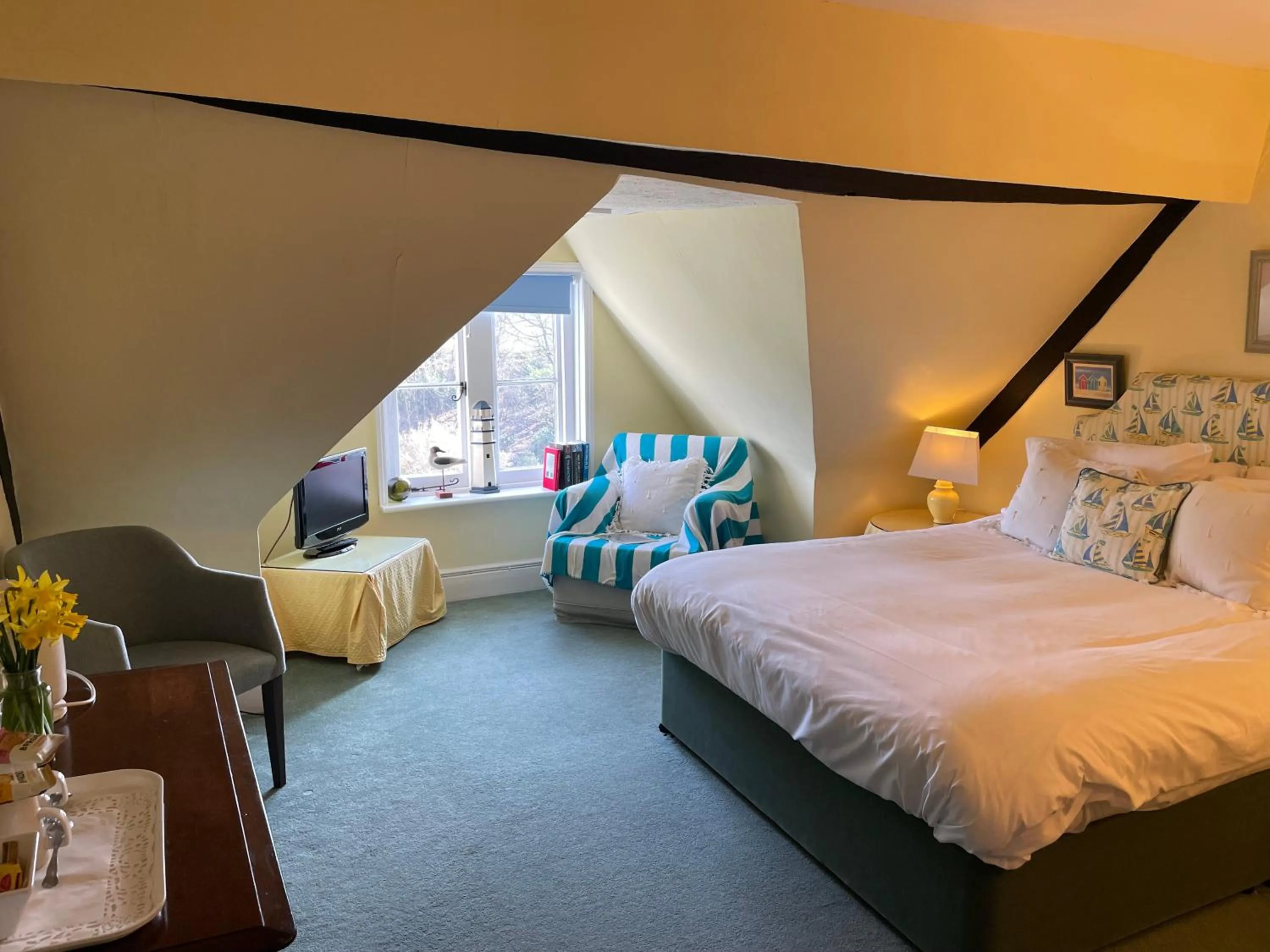 Bedroom, Bed in Langrish House