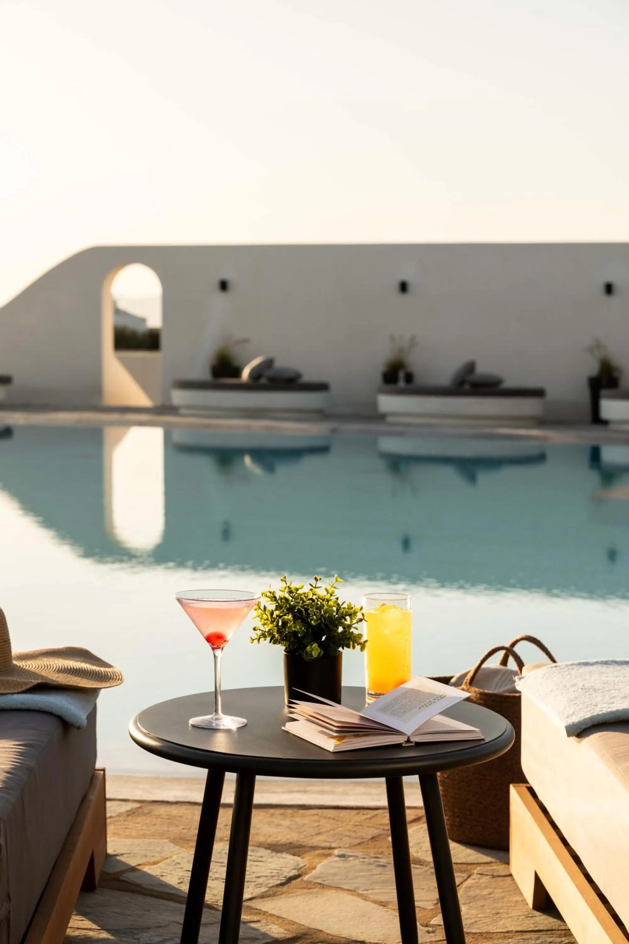 Seating area in Philosophy of Mykonos Boutique Hotel