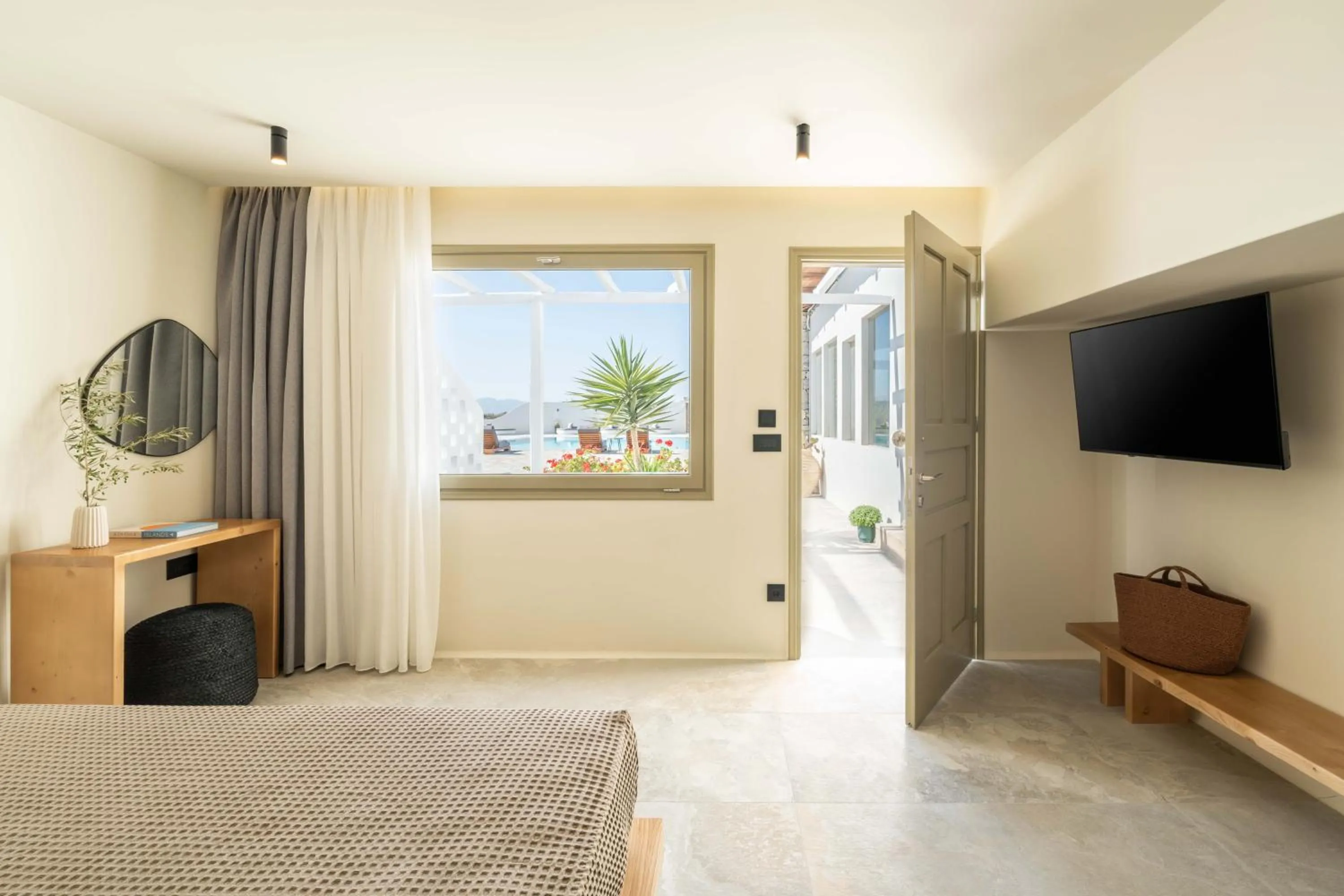 Photo of the whole room, Bed in Philosophy of Mykonos Boutique Hotel