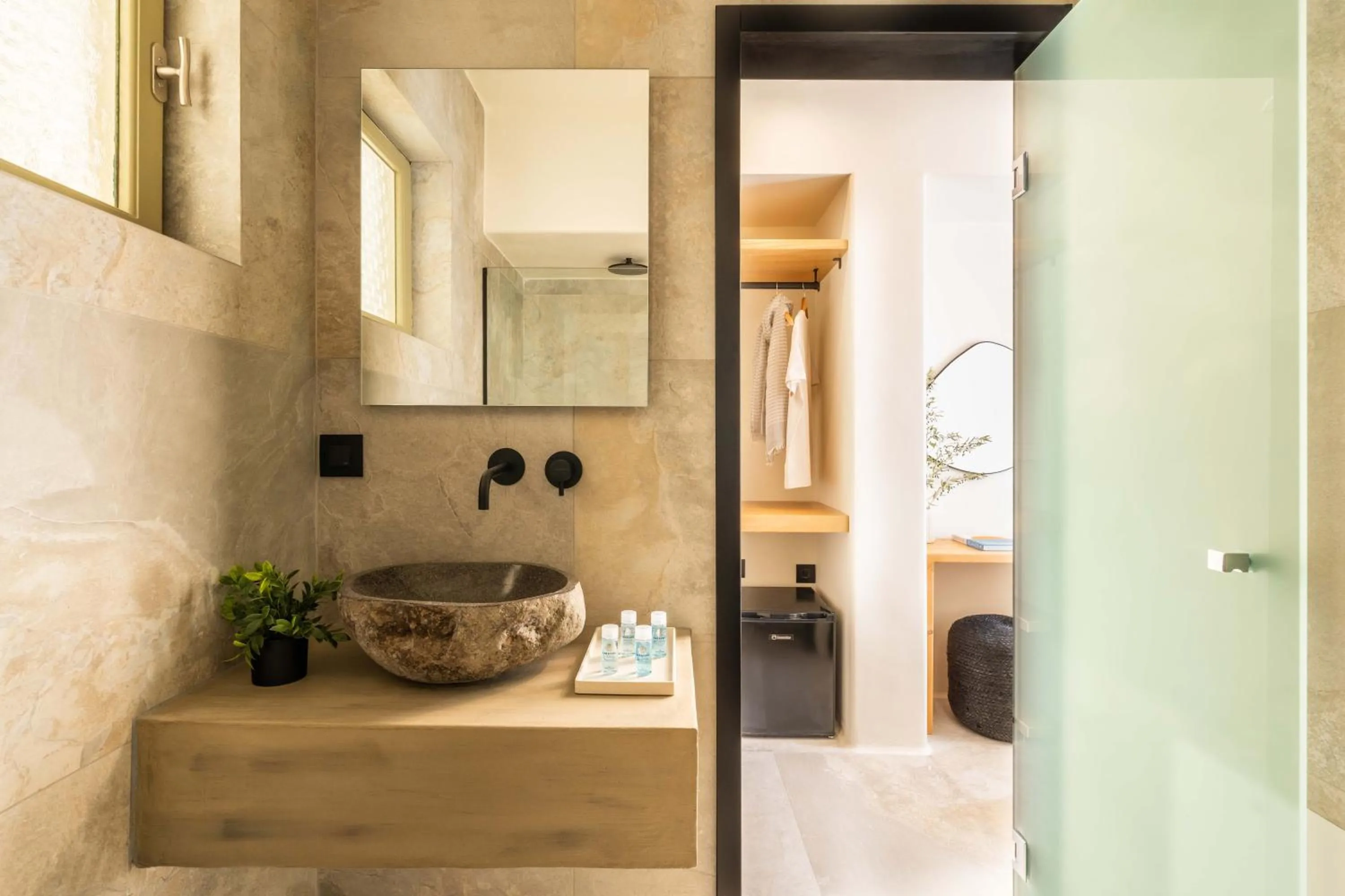 Shower in Philosophy of Mykonos Boutique Hotel