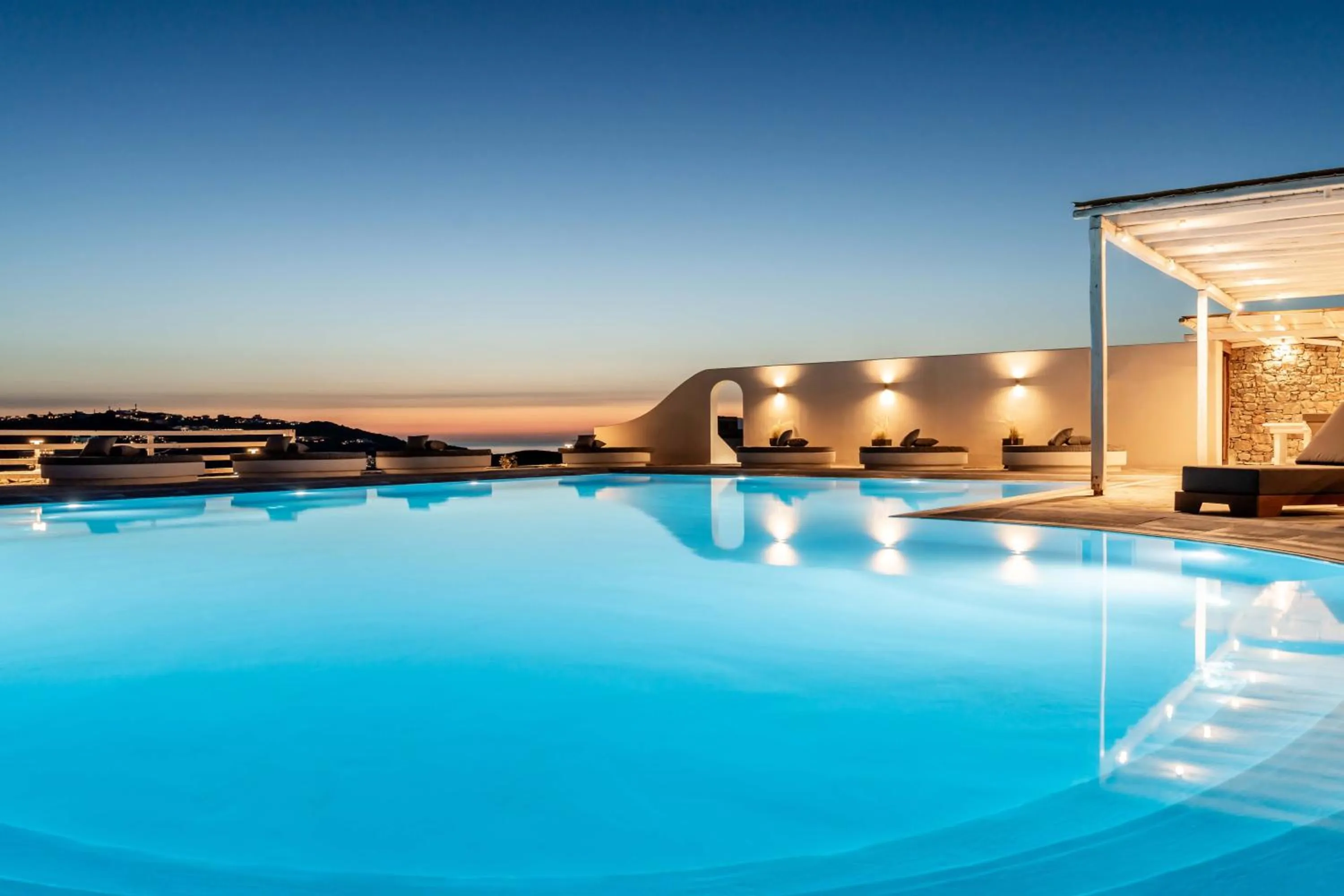Natural landscape in Philosophy of Mykonos Boutique Hotel