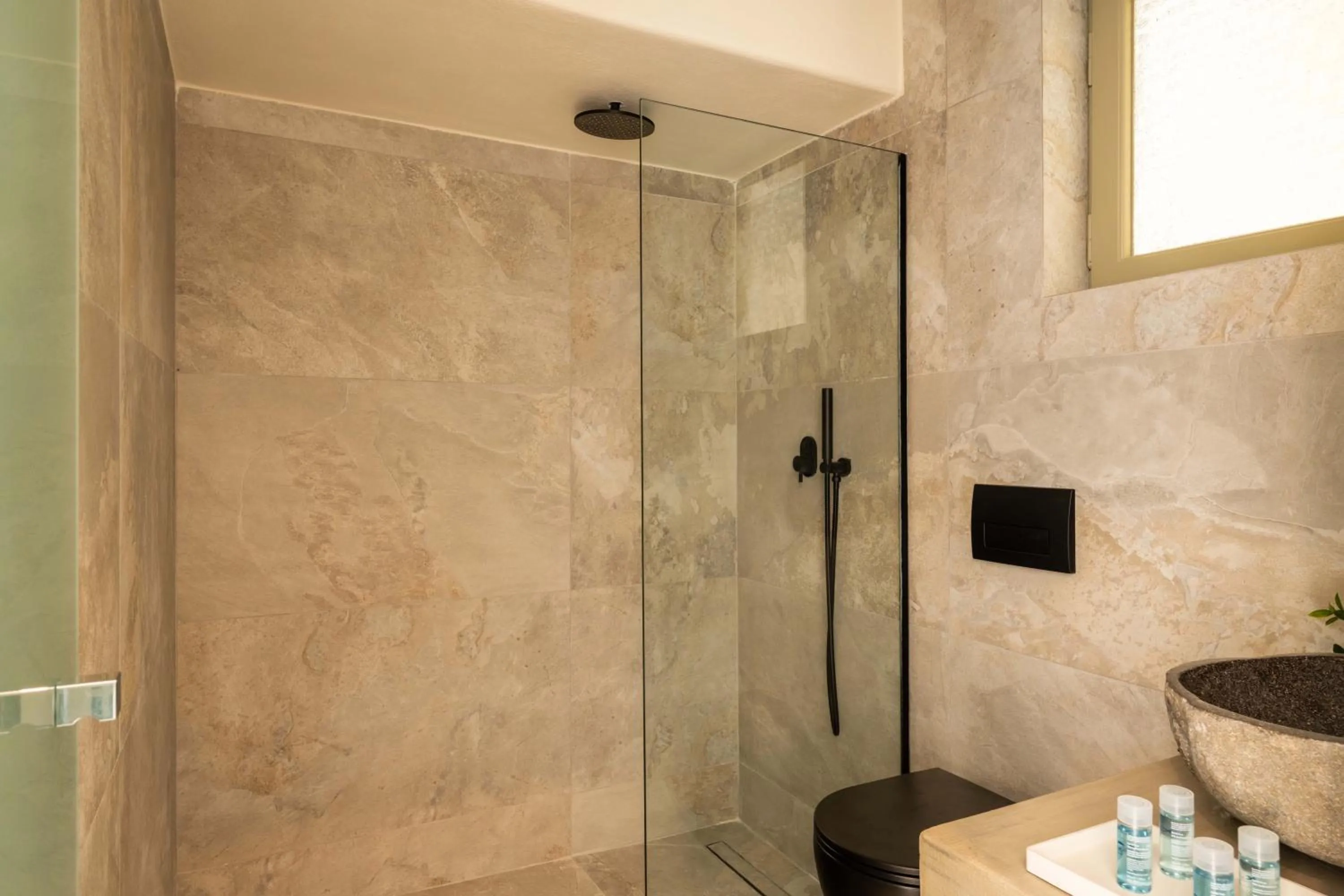 Shower in Philosophy of Mykonos Boutique Hotel