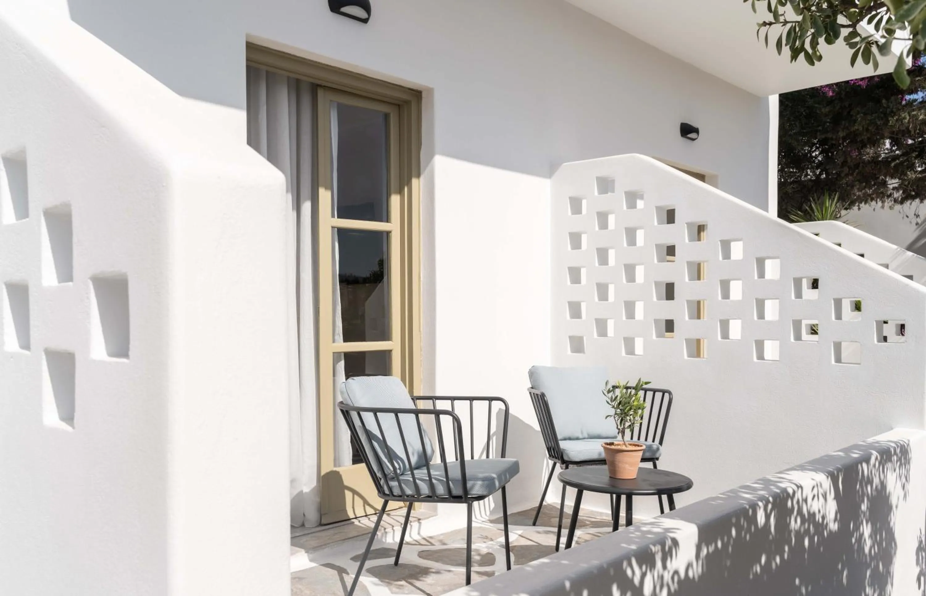 Patio in Philosophy of Mykonos Boutique Hotel