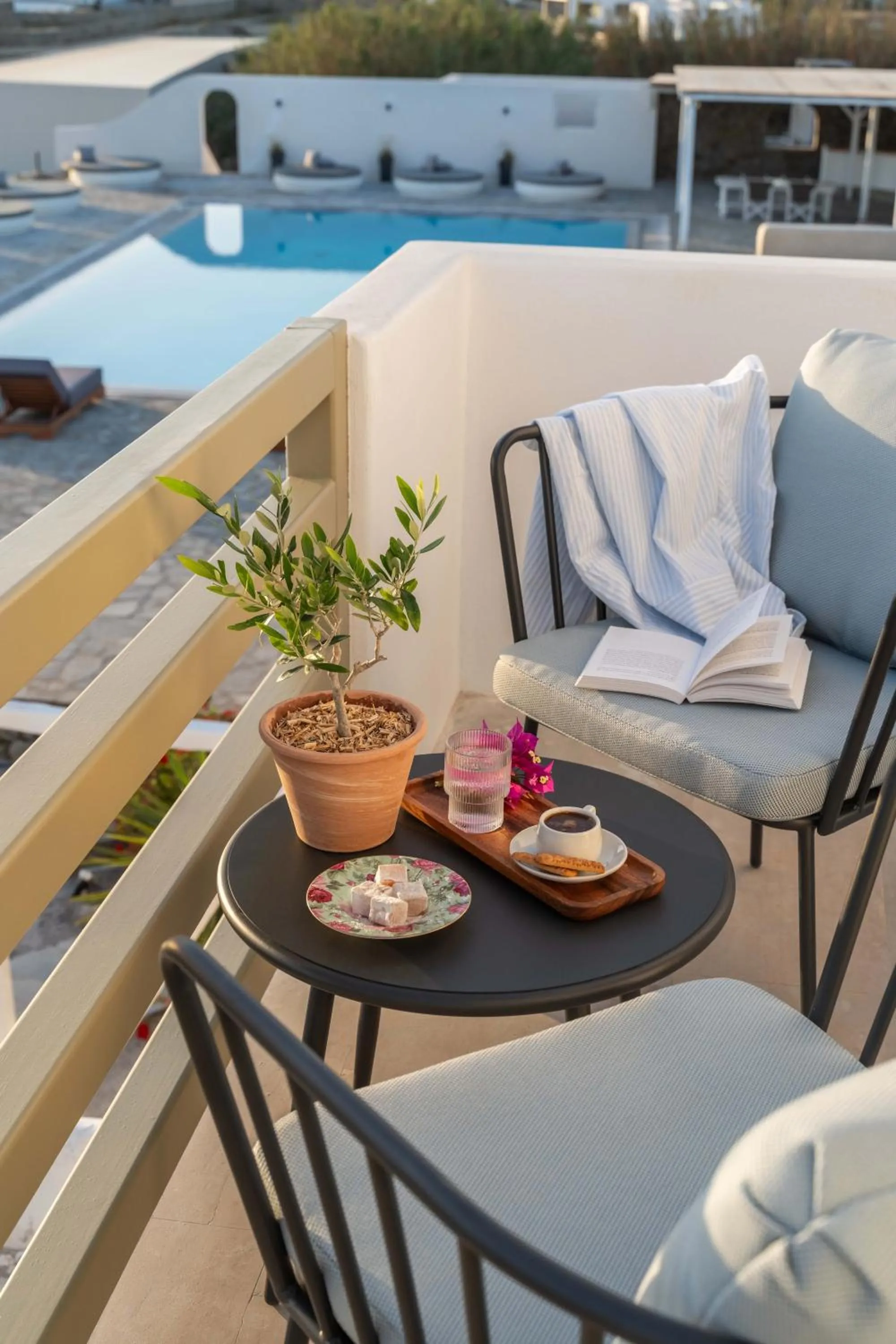 Patio in Philosophy of Mykonos Boutique Hotel