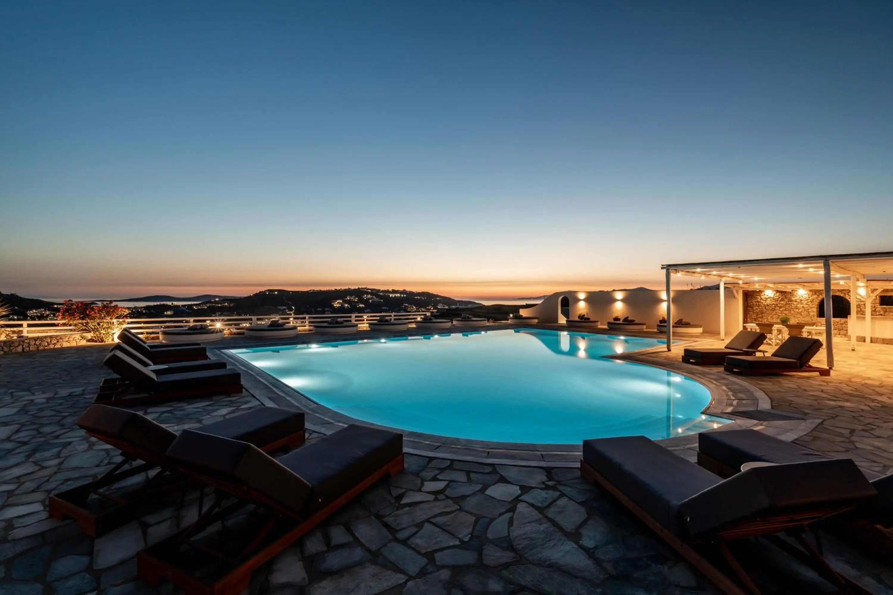 Natural landscape in Philosophy of Mykonos Boutique Hotel