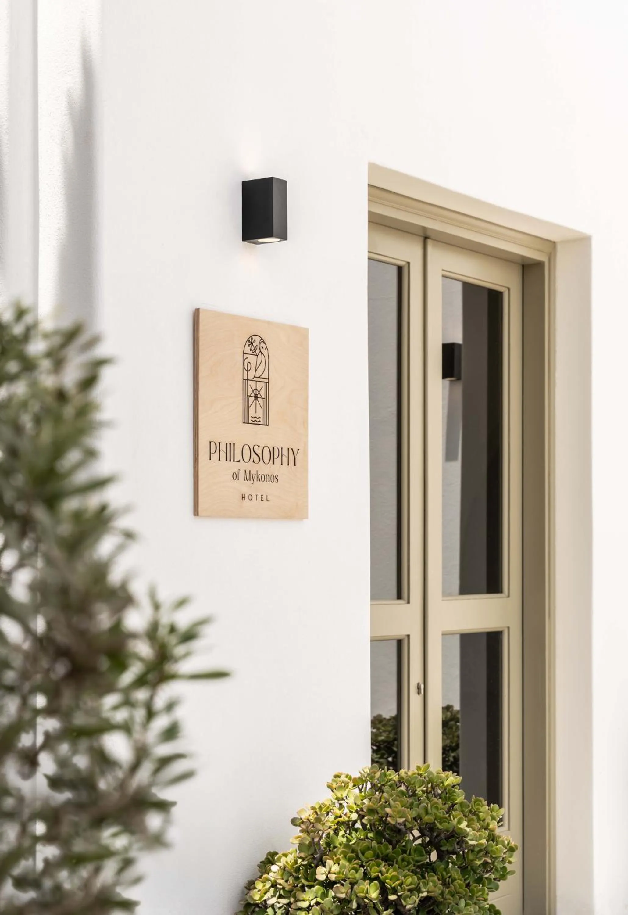 Property logo or sign in Philosophy of Mykonos Boutique Hotel