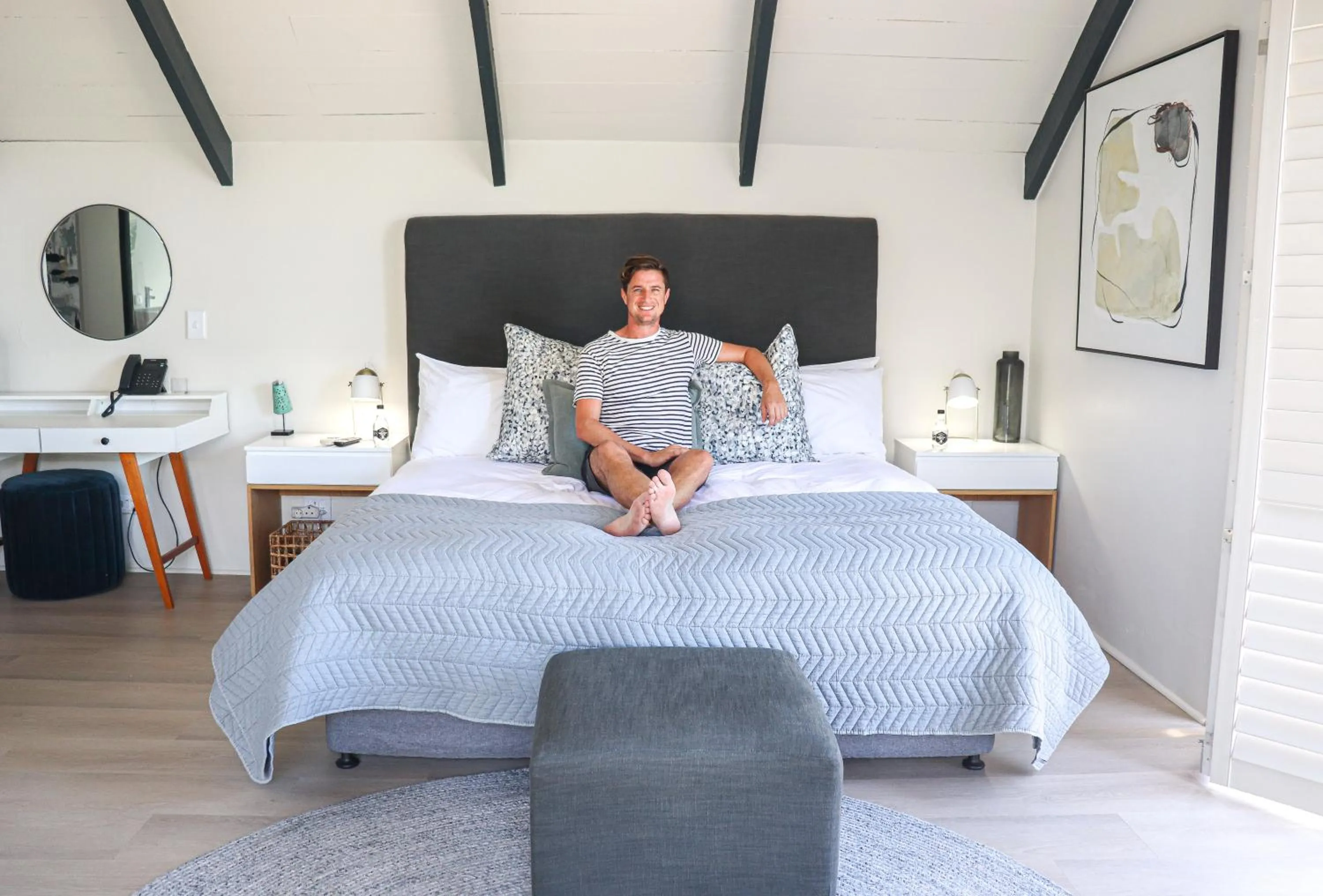 Bed in Abalone Hotel & Villas