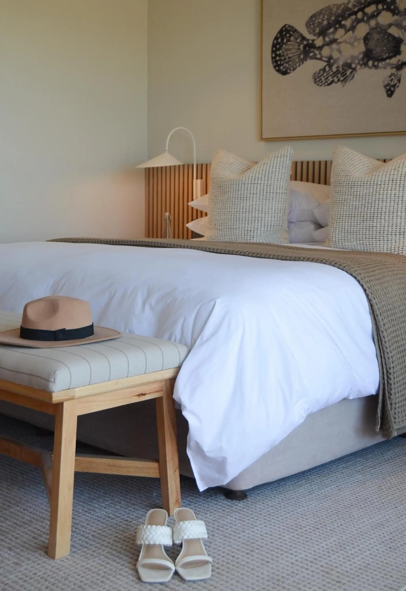 Bed in Abalone Hotel & Villas