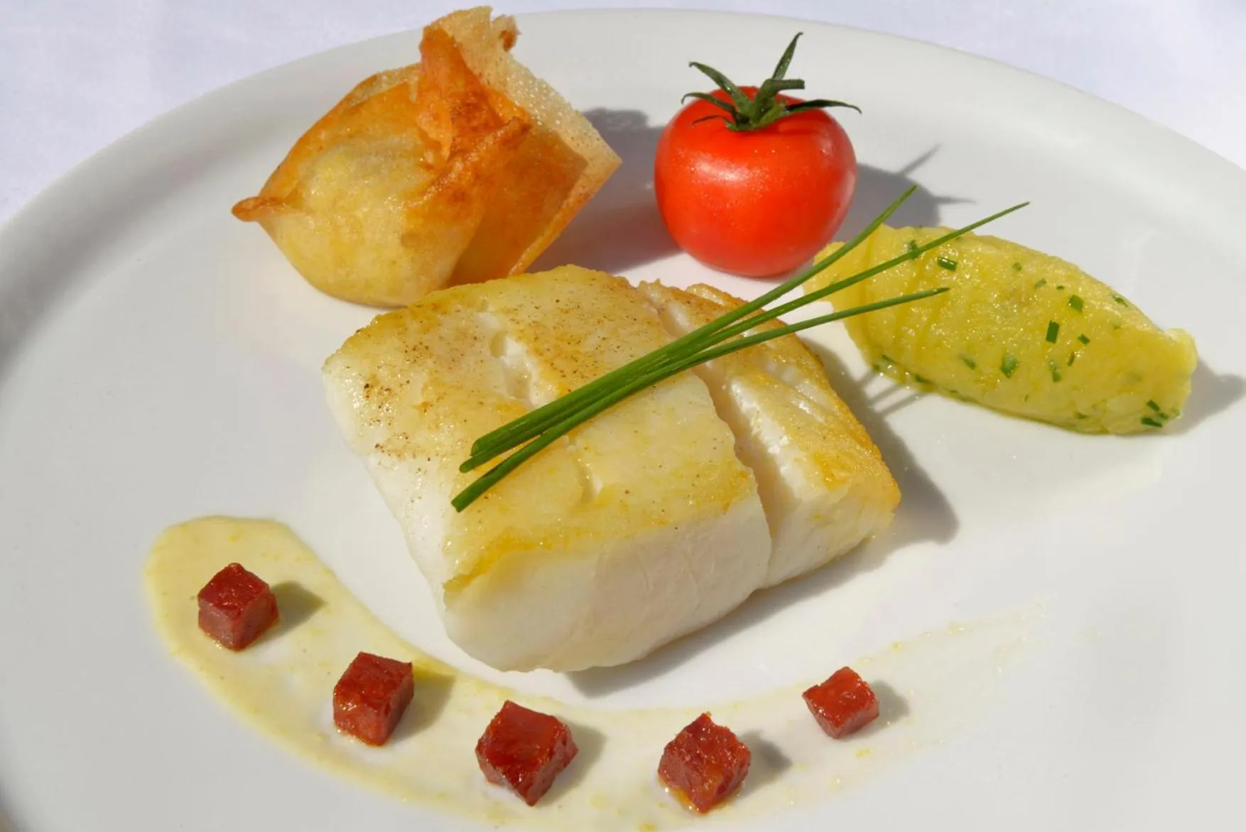 Food close-up in Logis Hotel Le Prieure