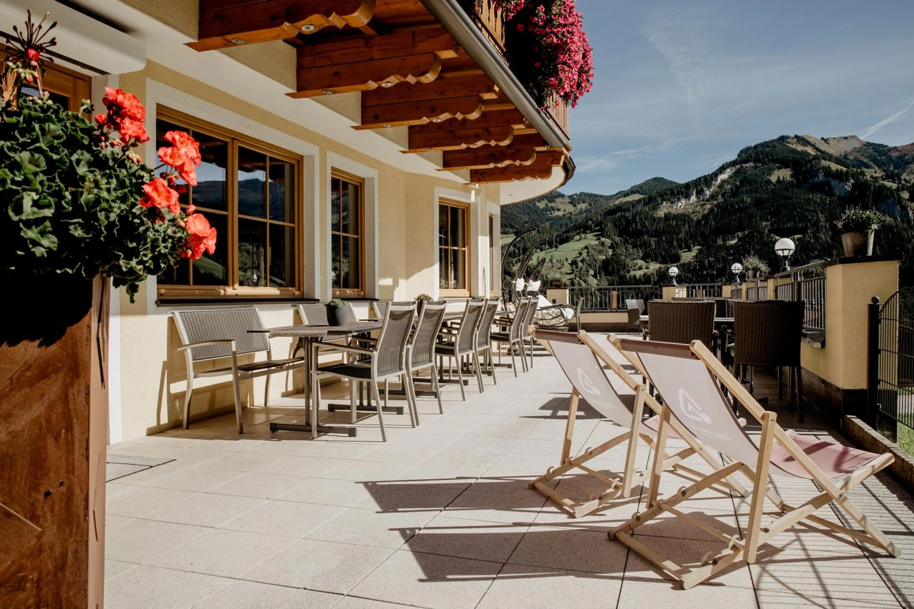 Balcony/Terrace in Berghotel Alpenklang