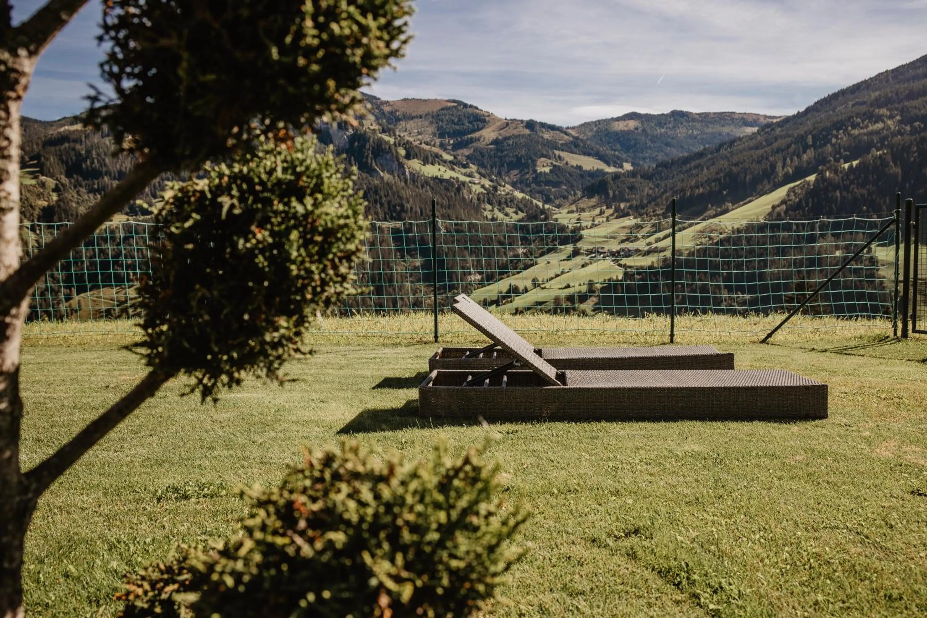 sunbed in Berghotel Alpenklang