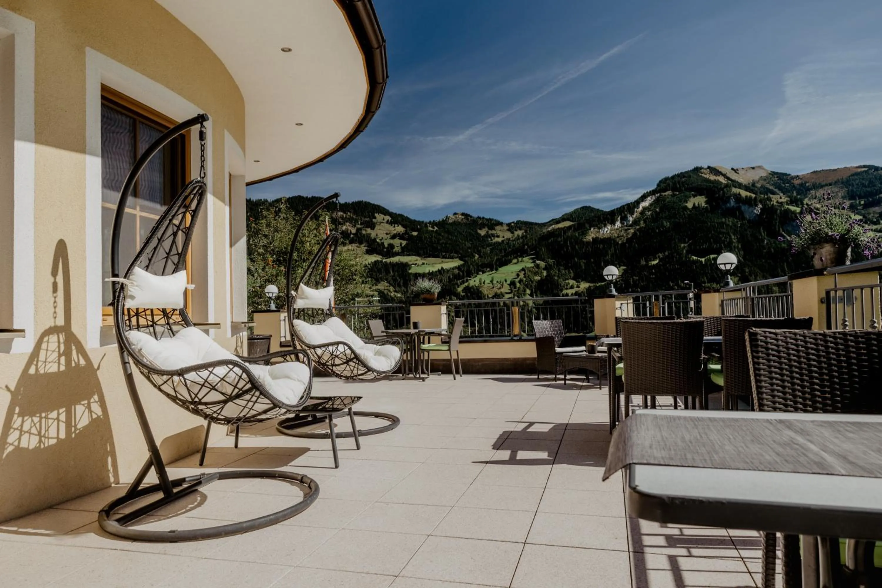 Balcony/Terrace in Berghotel Alpenklang