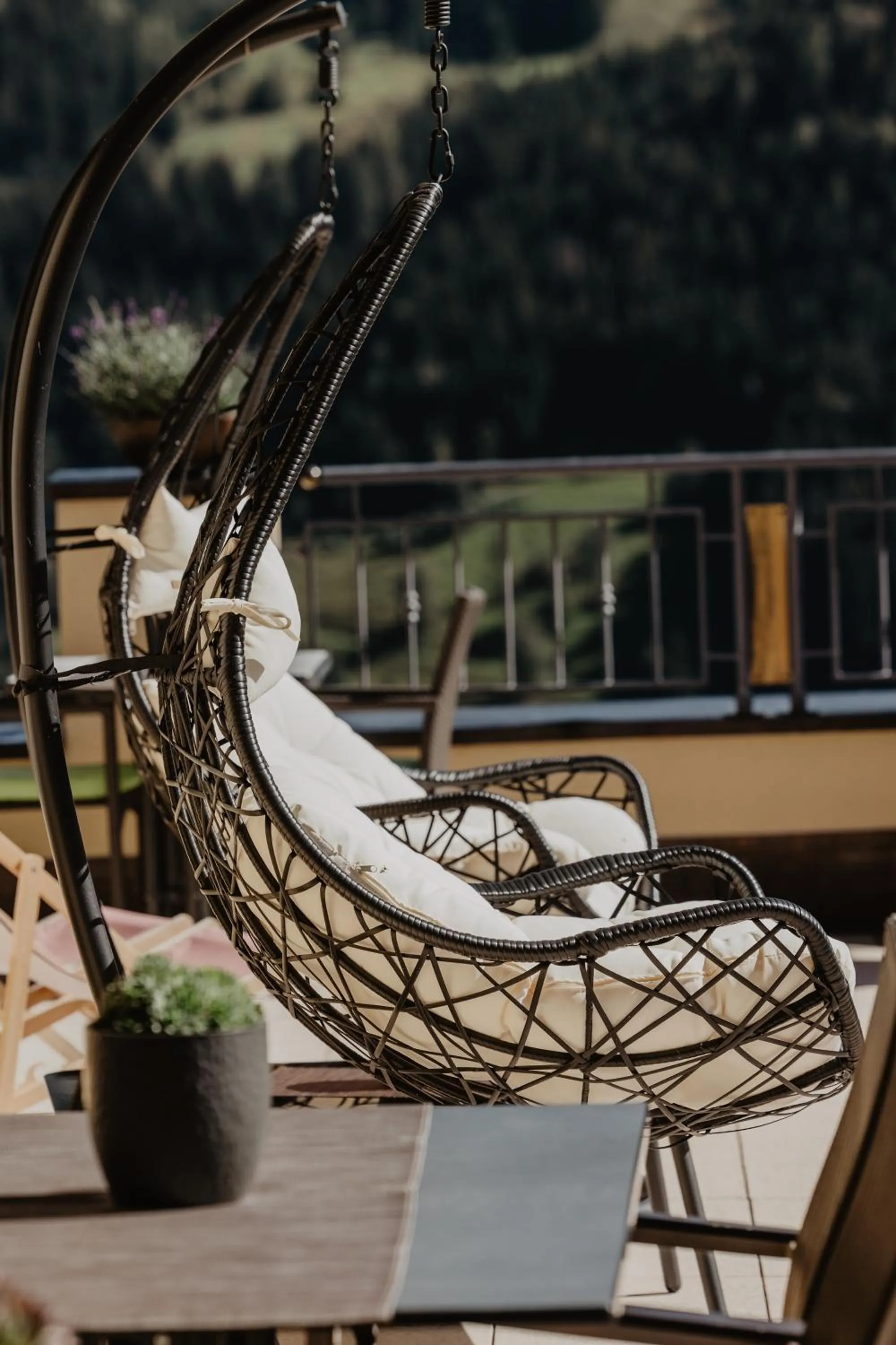 Balcony/Terrace in Berghotel Alpenklang