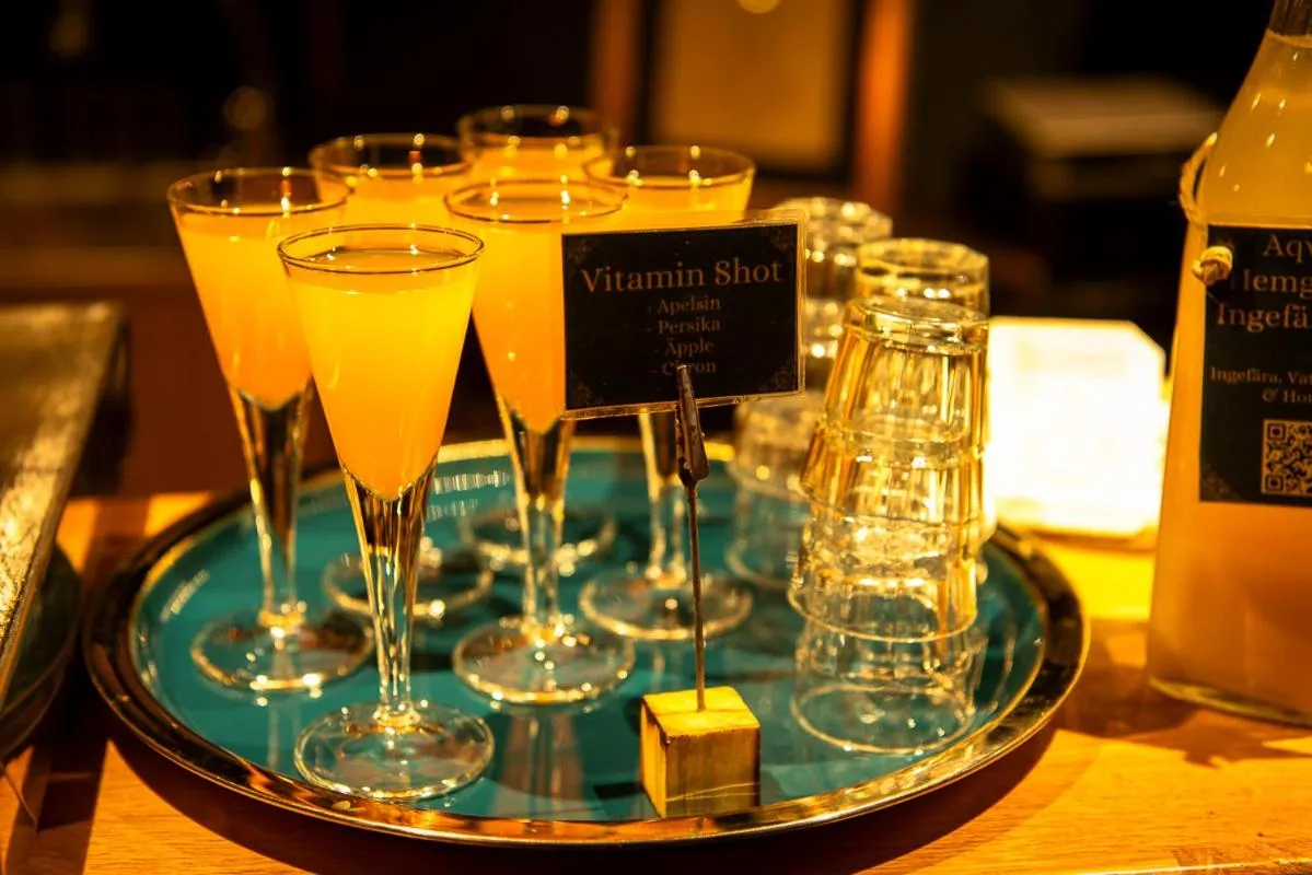 Breakfast in Hotell Aqva Restaurang & Bar Ett Biosfärhotell med fokus på hållbarhet