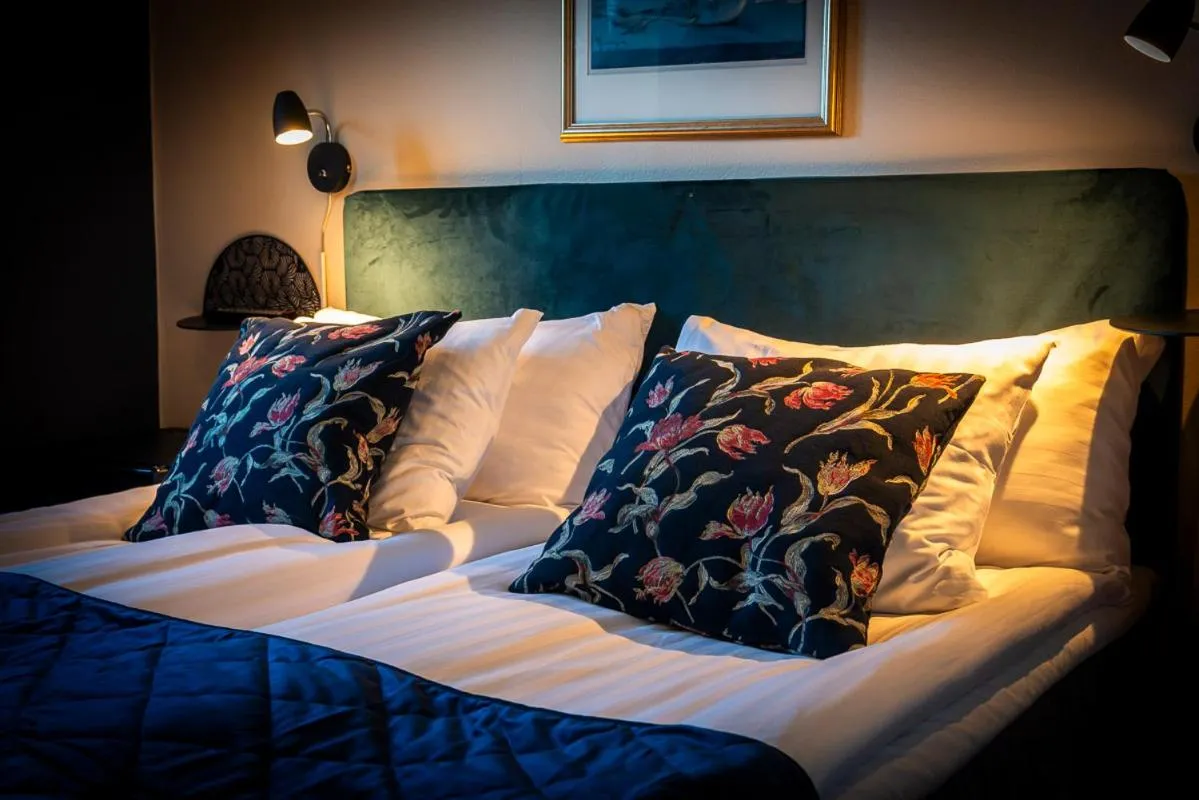 Bed in Hotell Aqva Restaurang & Bar Ett Biosfärhotell med fokus på hållbarhet