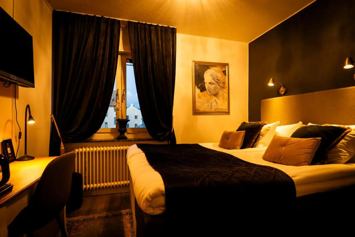 Bed in Hotell Aqva Restaurang & Bar Ett Biosfärhotell med fokus på hållbarhet