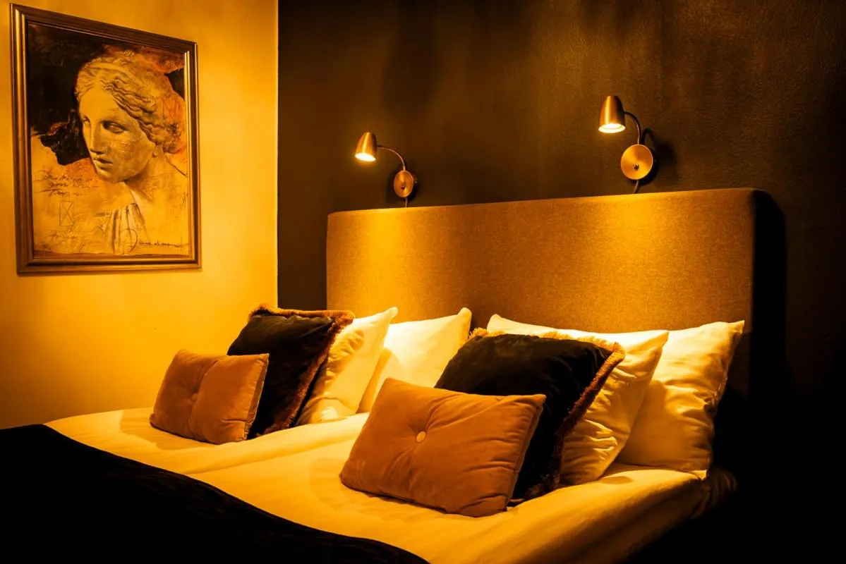 Bed in Hotell Aqva Restaurang & Bar Ett Biosfärhotell med fokus på hållbarhet