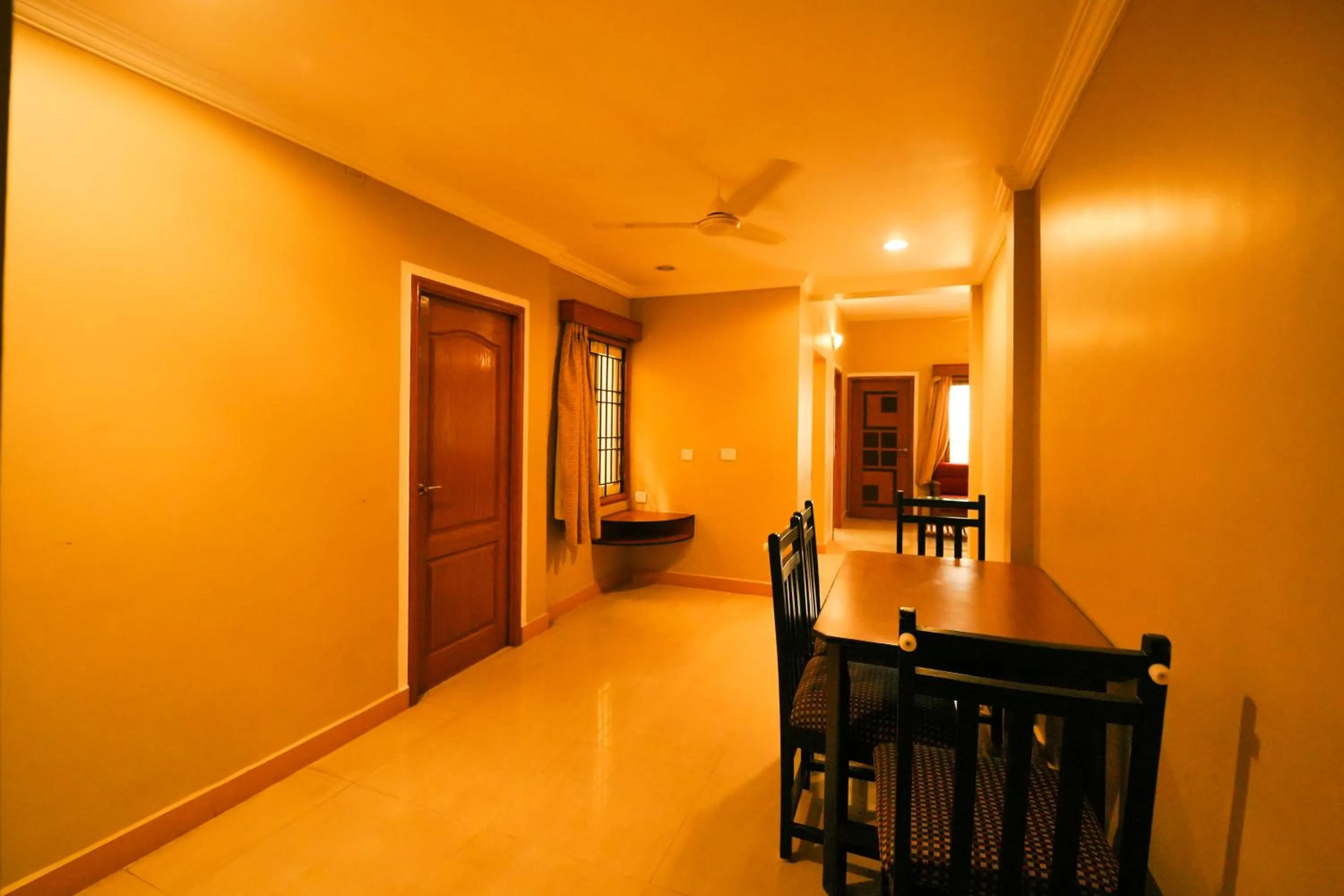 Dining area in Ramana Towers