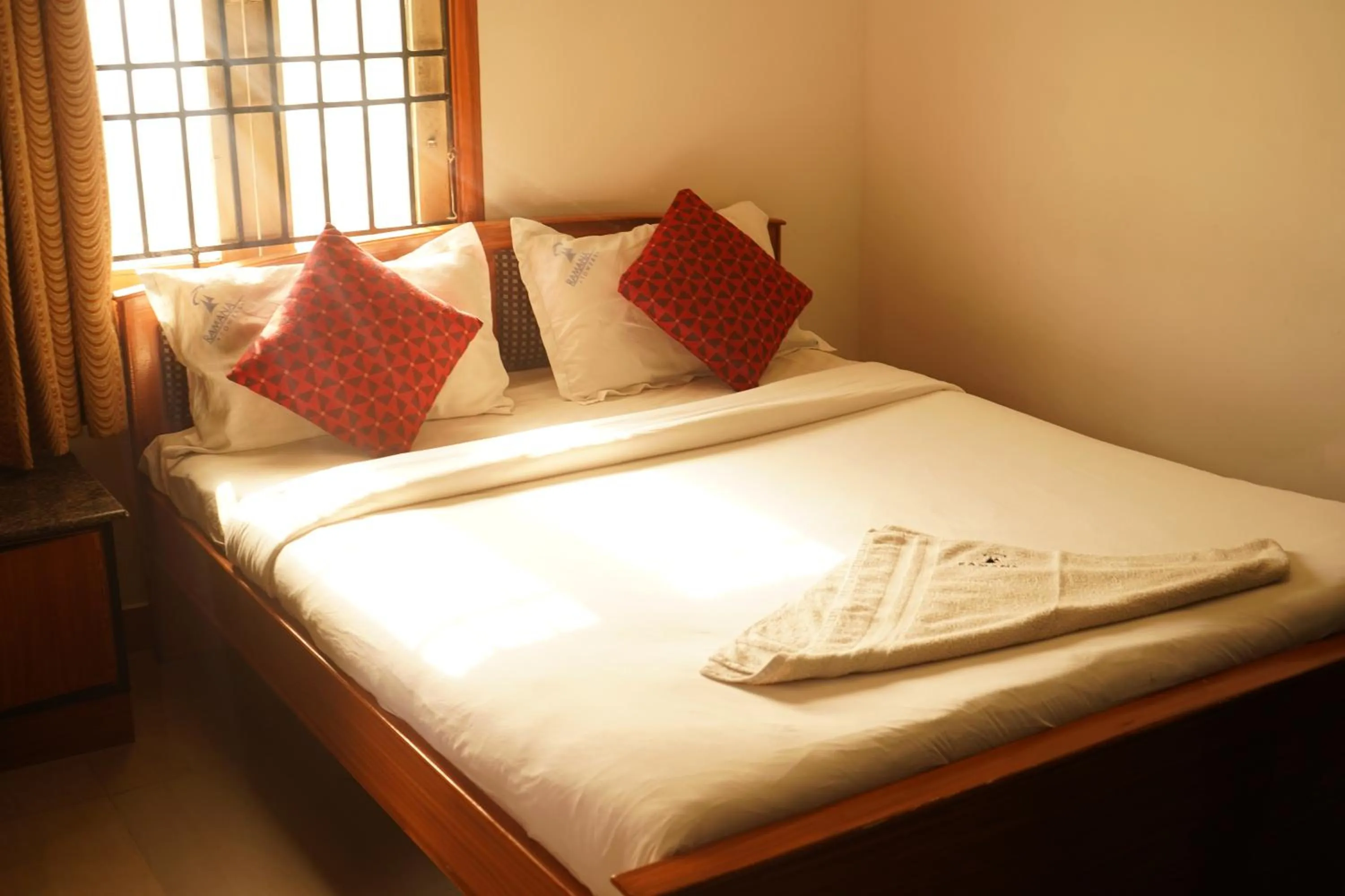 Bedroom, Bed in Ramana Towers